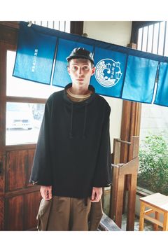 FISHERMAN-SWAET / フィッシャーマン スウェット : モックネックプルオーバー - BLACK