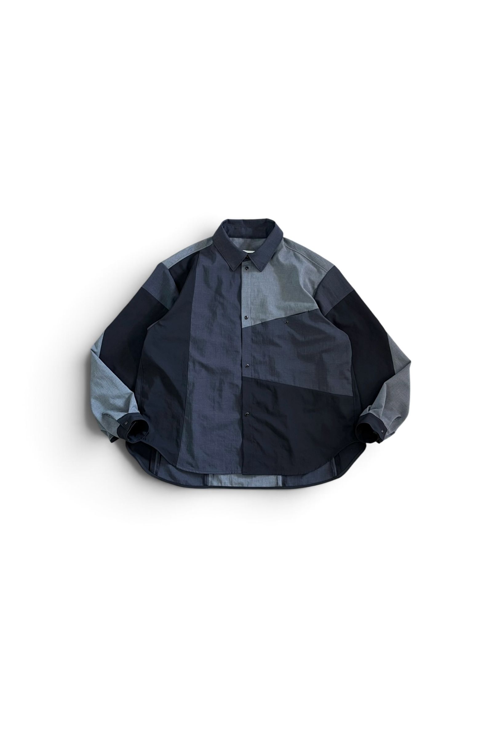 FADE COLOR-SH / フェードカラーシャツ : レギュラーカラーシャツ - BLACK