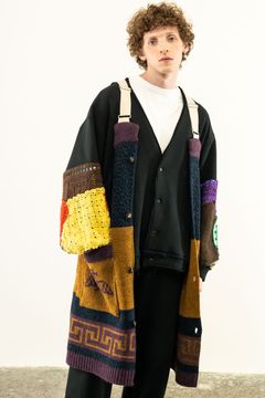 ニットベスト : COWICHAN-VEST / カウチンベスト - パープル