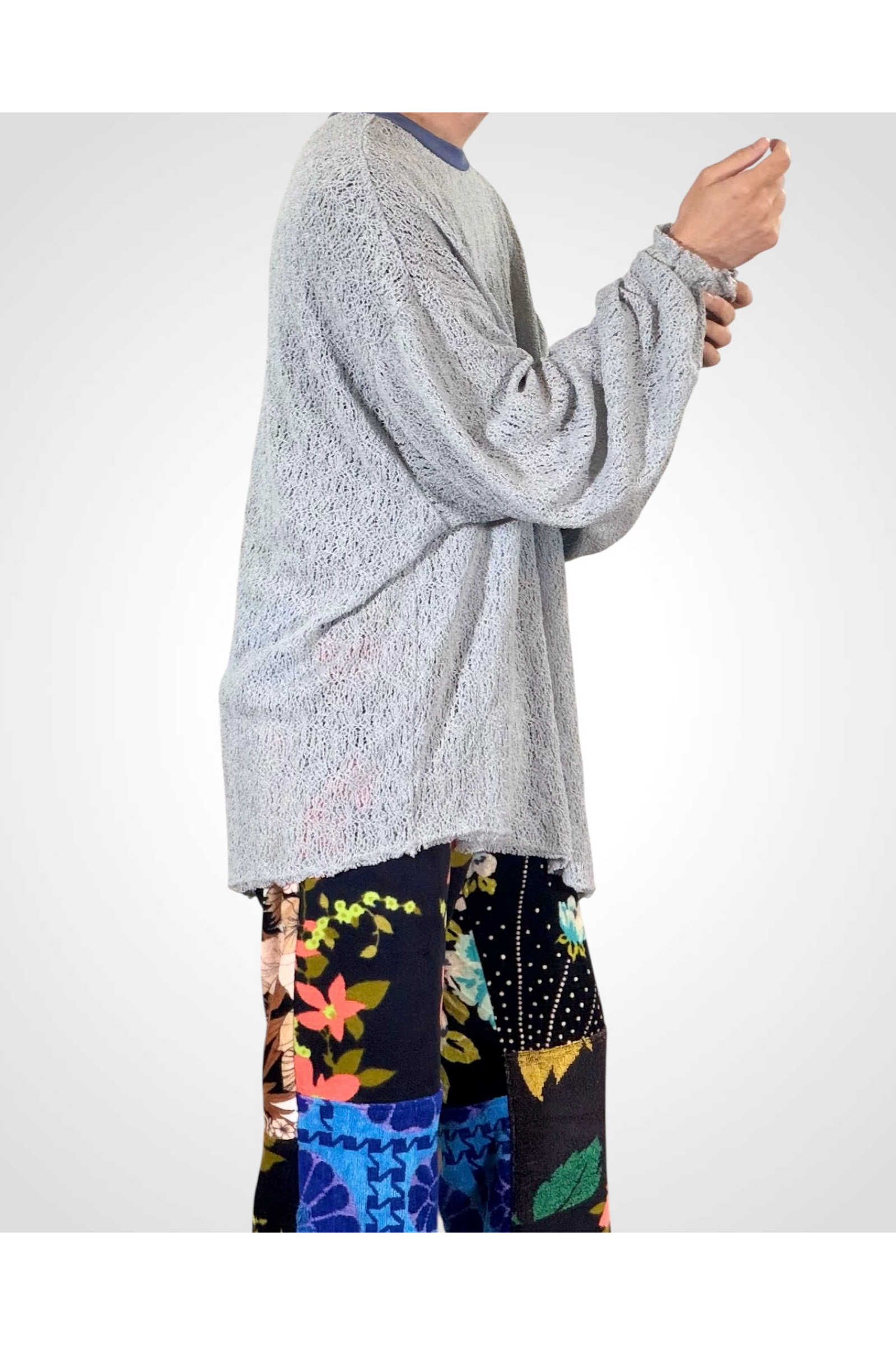 PISTOLS-L/TEE / ピストルズ ロングスリーブTシャツ : アシンメトリープルオーバー - BLUE