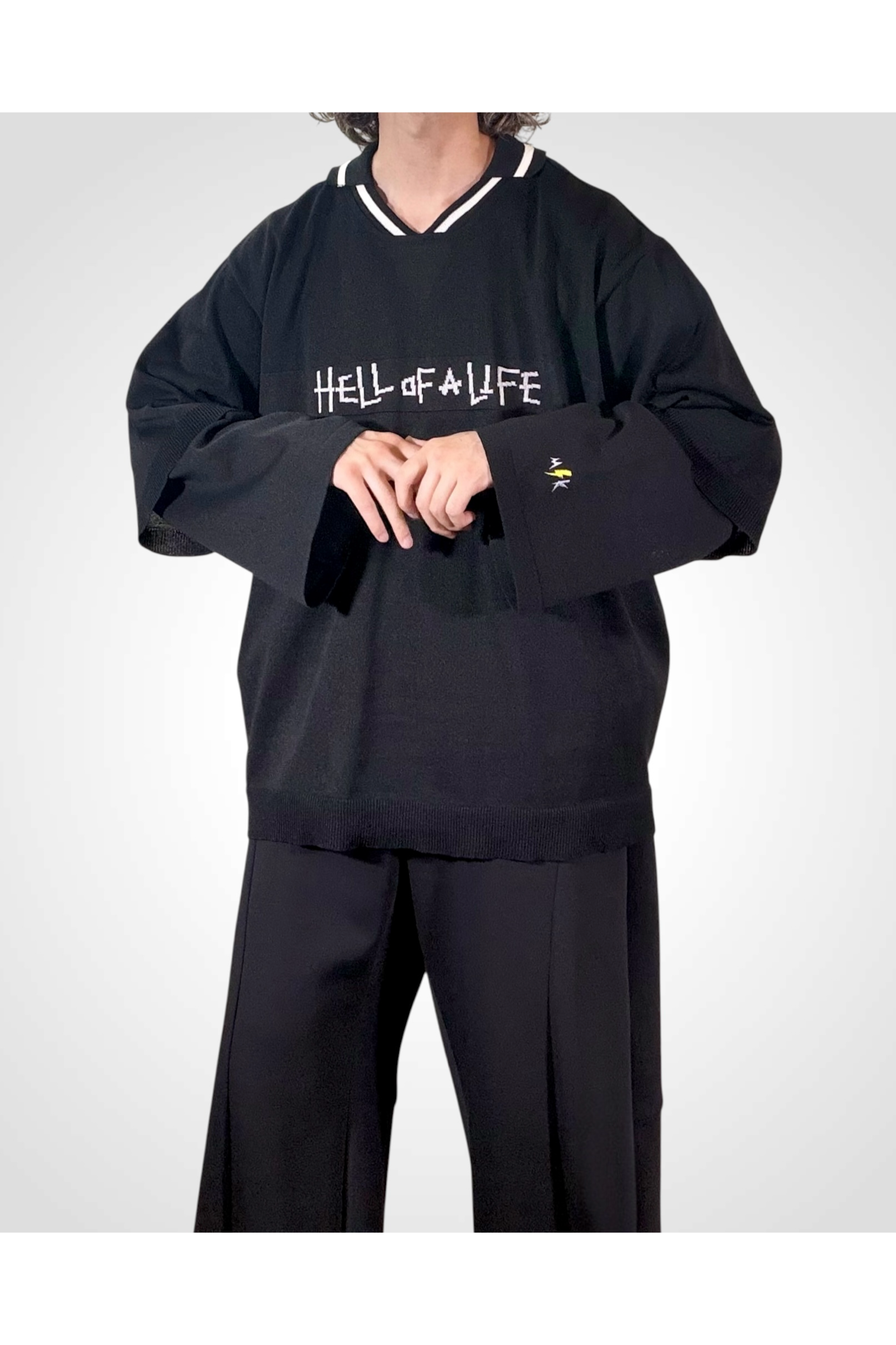 INVICTUS FC-KNIT / インビクタス フットボールニット : ゲームシャツ - BLACK