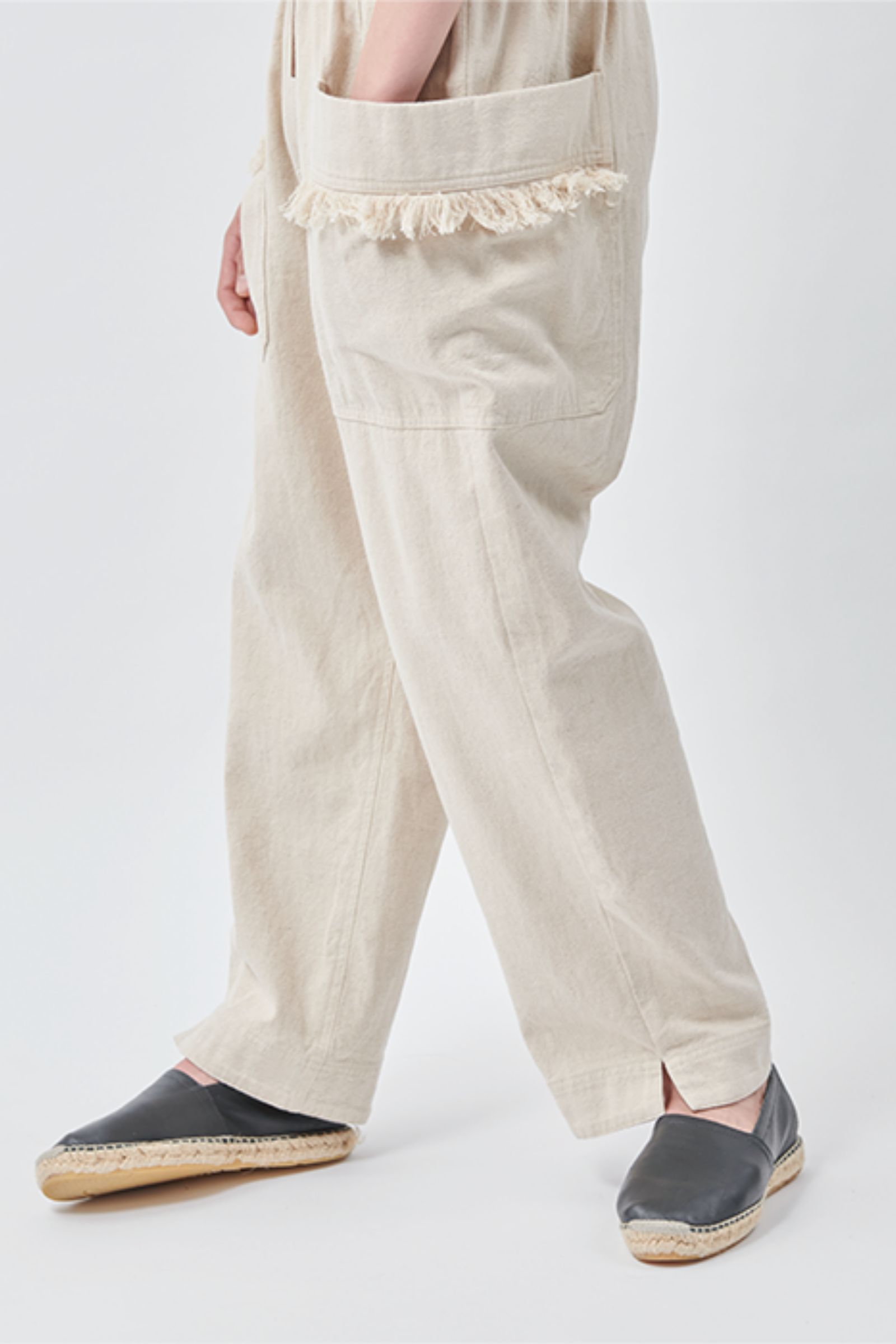 イージーパンツ : FRINGE GARDENER TROUSER / フリンジガーデナートラウザー "SITAR" - キナリ
