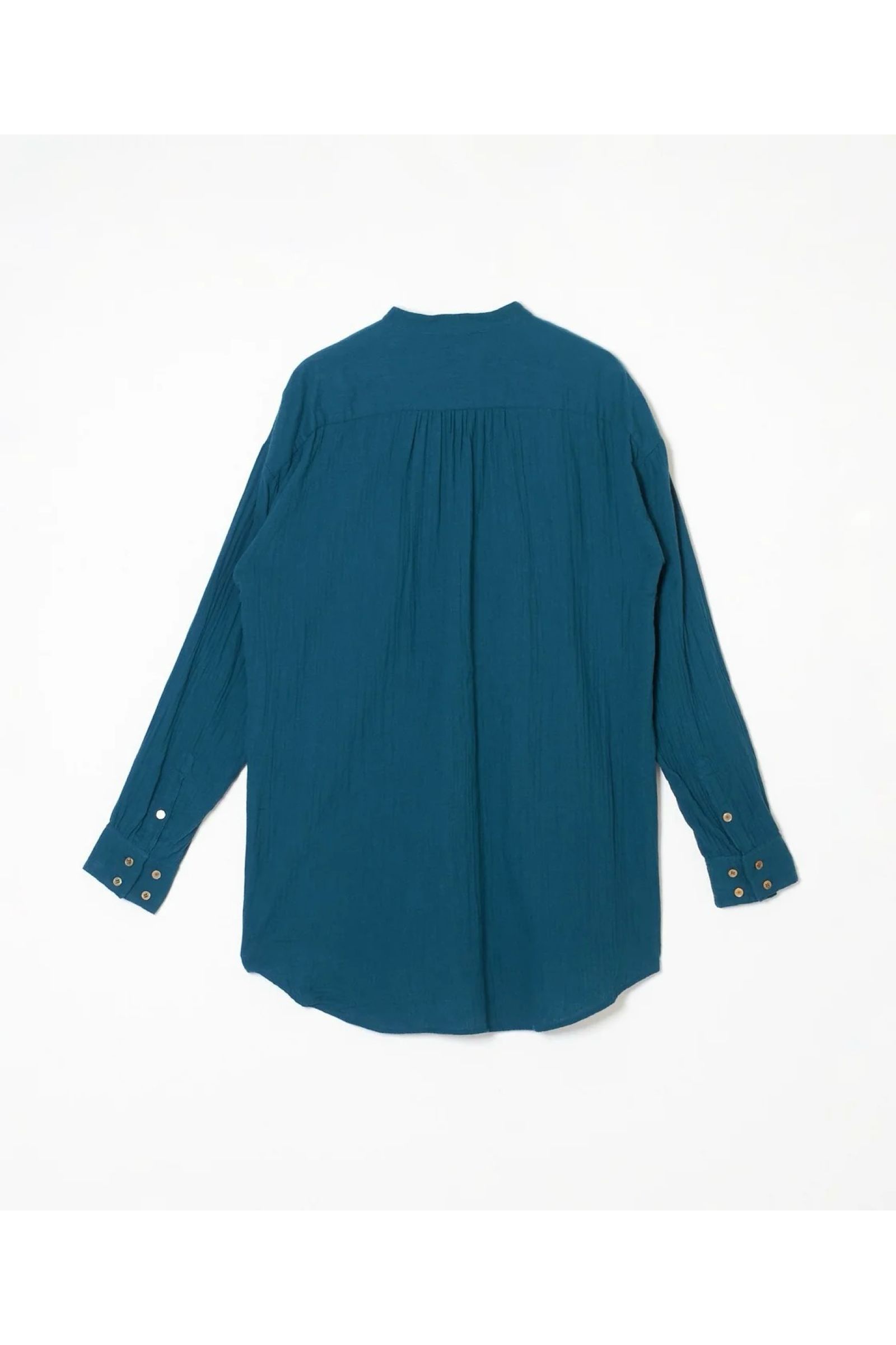 Gauze dress shirt / ガーゼドレスシャツ - BLUE