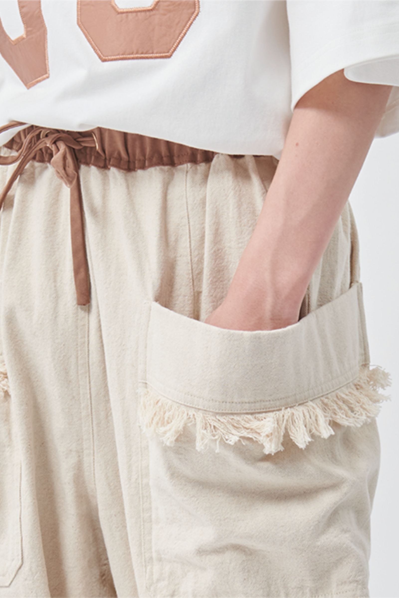 イージーパンツ : FRINGE GARDENER TROUSER / フリンジガーデナートラウザー "SITAR" - キナリ
