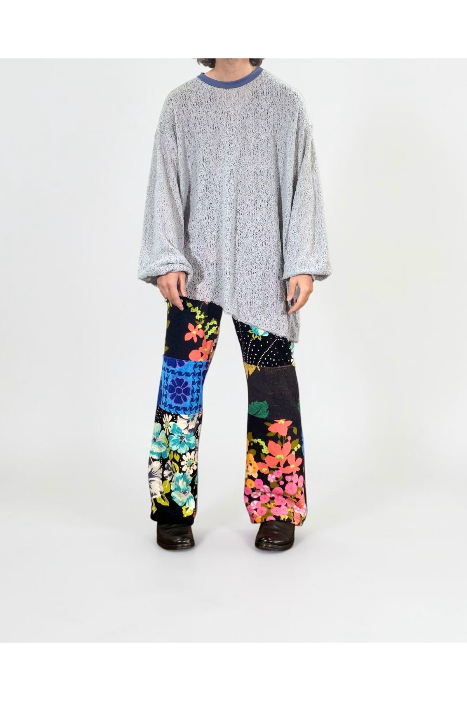 PISTOLS-L/TEE / ピストルズ ロングスリーブTシャツ : アシンメトリープルオーバー - BLUE