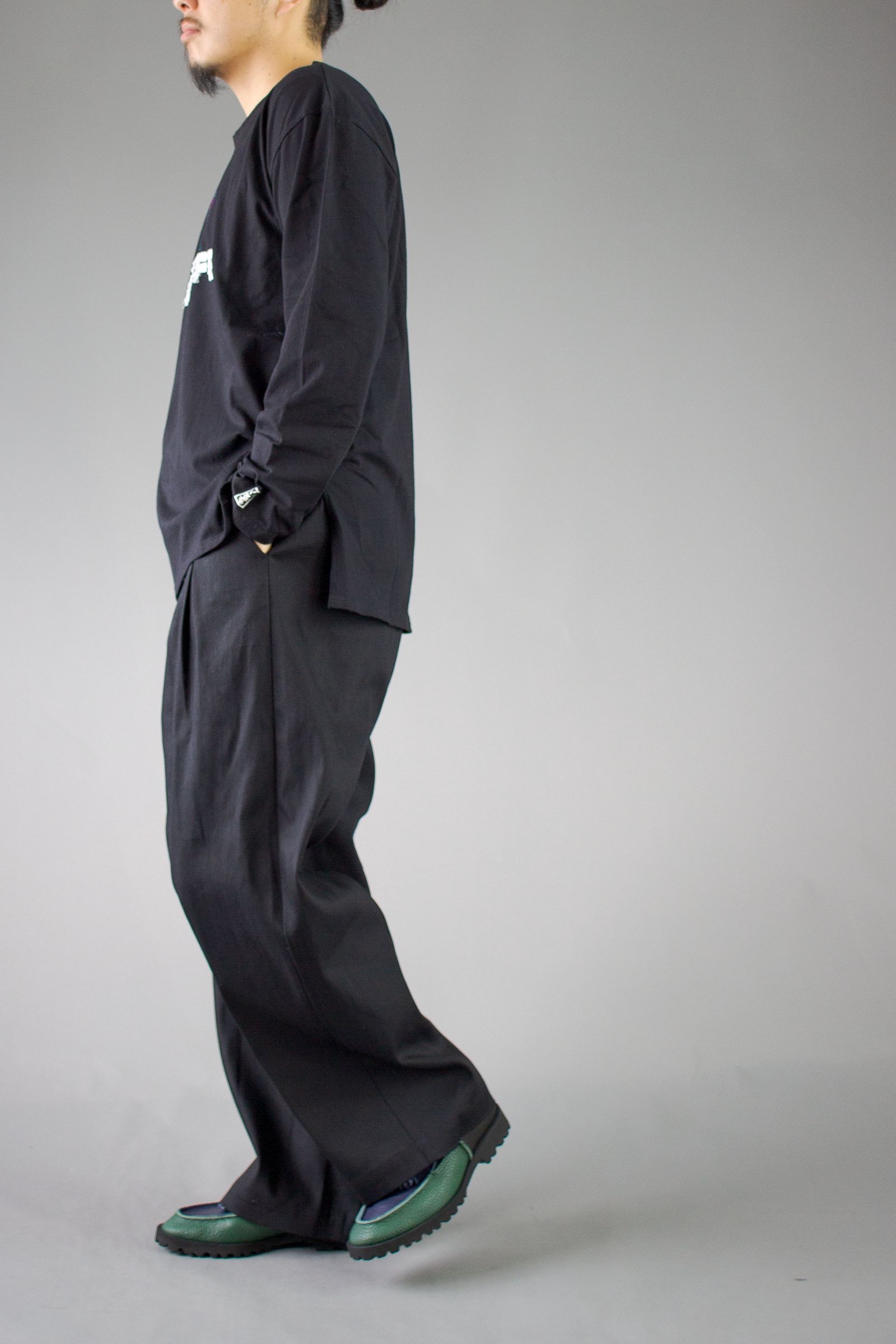 denim fisherman PT - black