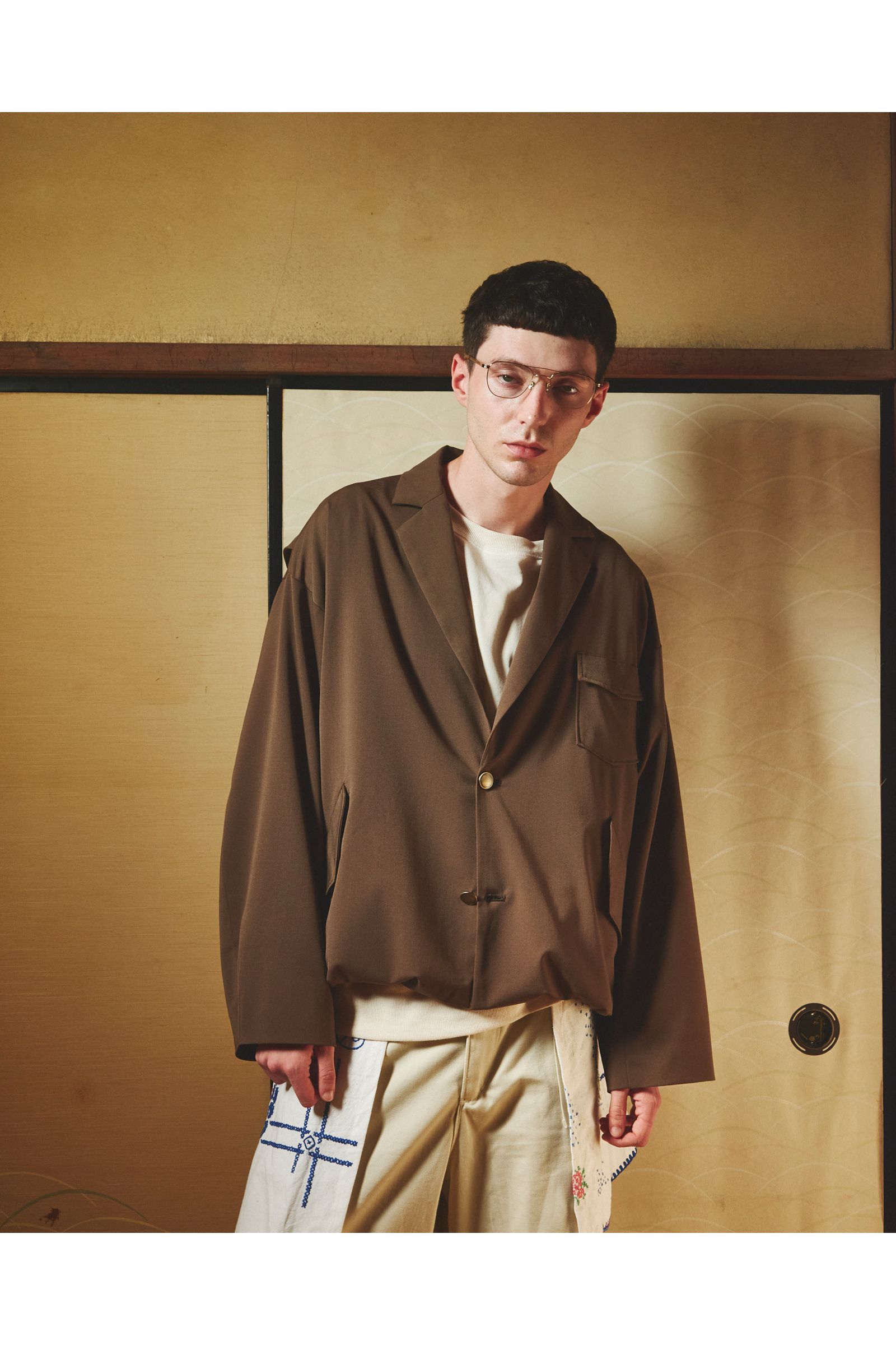UTILITY FORMAL-JK / ユーティリティフォーマルジャケット : ラペルドジャケット - KHAKI
