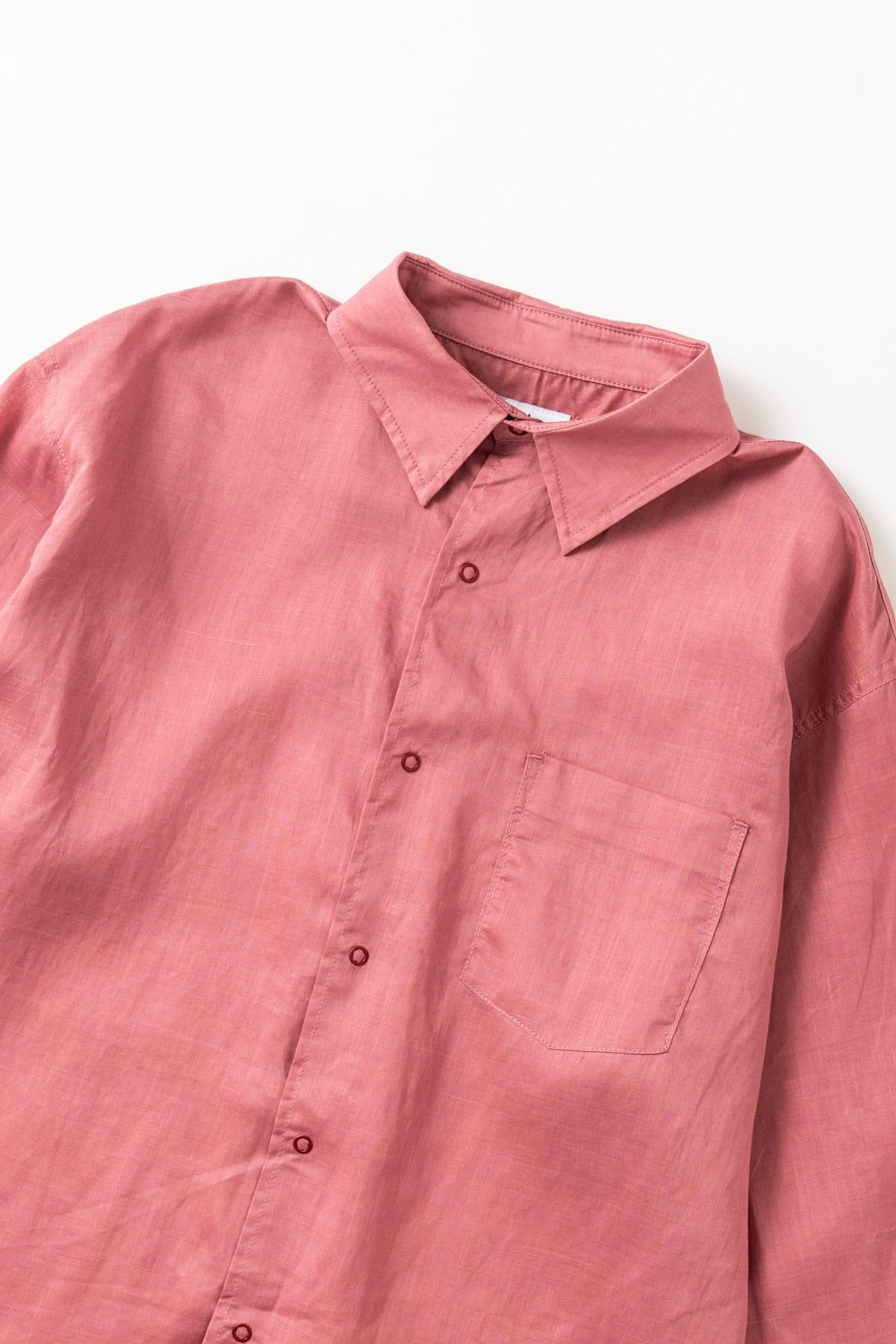 FRIESZ / LINEN LS SHIRT リネン長袖シャツ - PINK