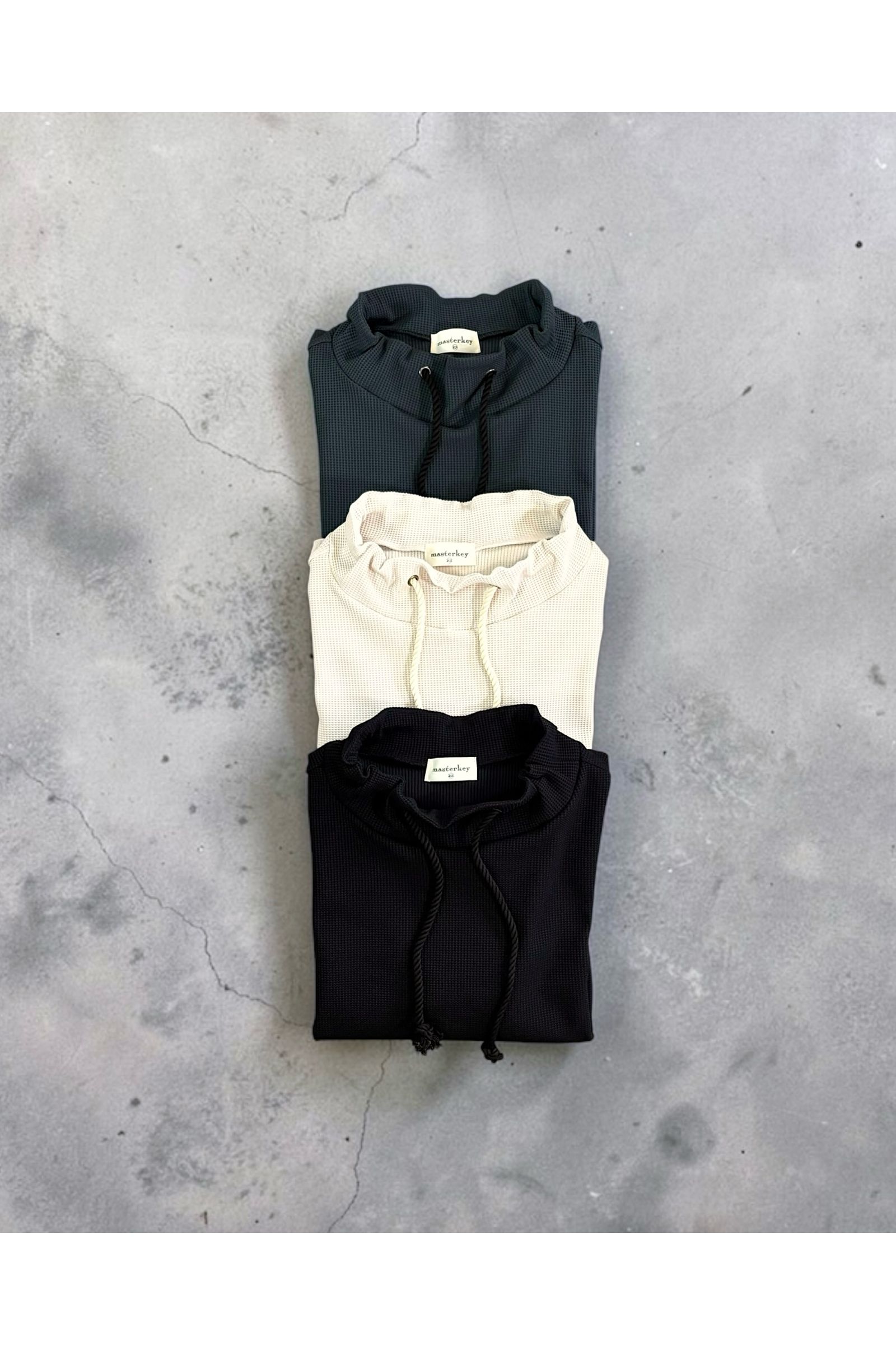 FISHERMAN-SWAET / フィッシャーマン スウェット : モックネックプルオーバー - BLACK