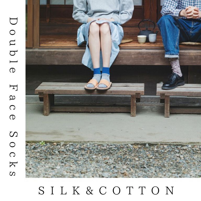 迷ったらコレ【RoToTo : Double Face Socks "SILK&COTTON"】