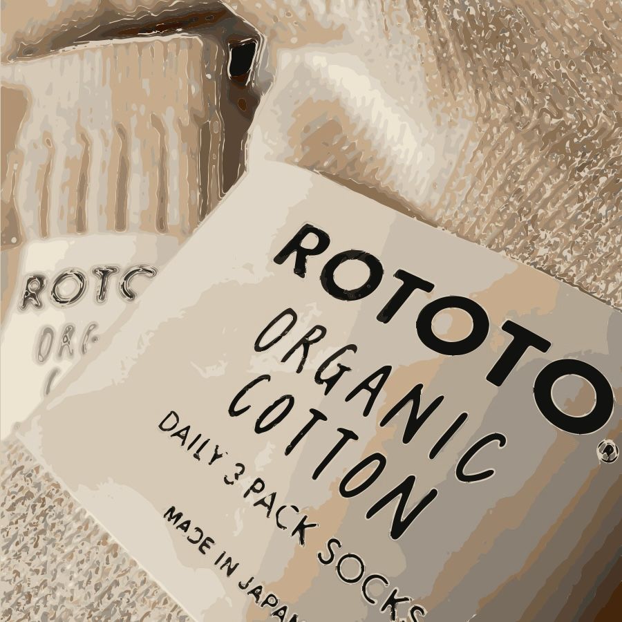 厚さも程よく通年使えるのでギフトにもオススメ【ROTOTO :ORGANIC DAILY 3 PACK SOCKS】
