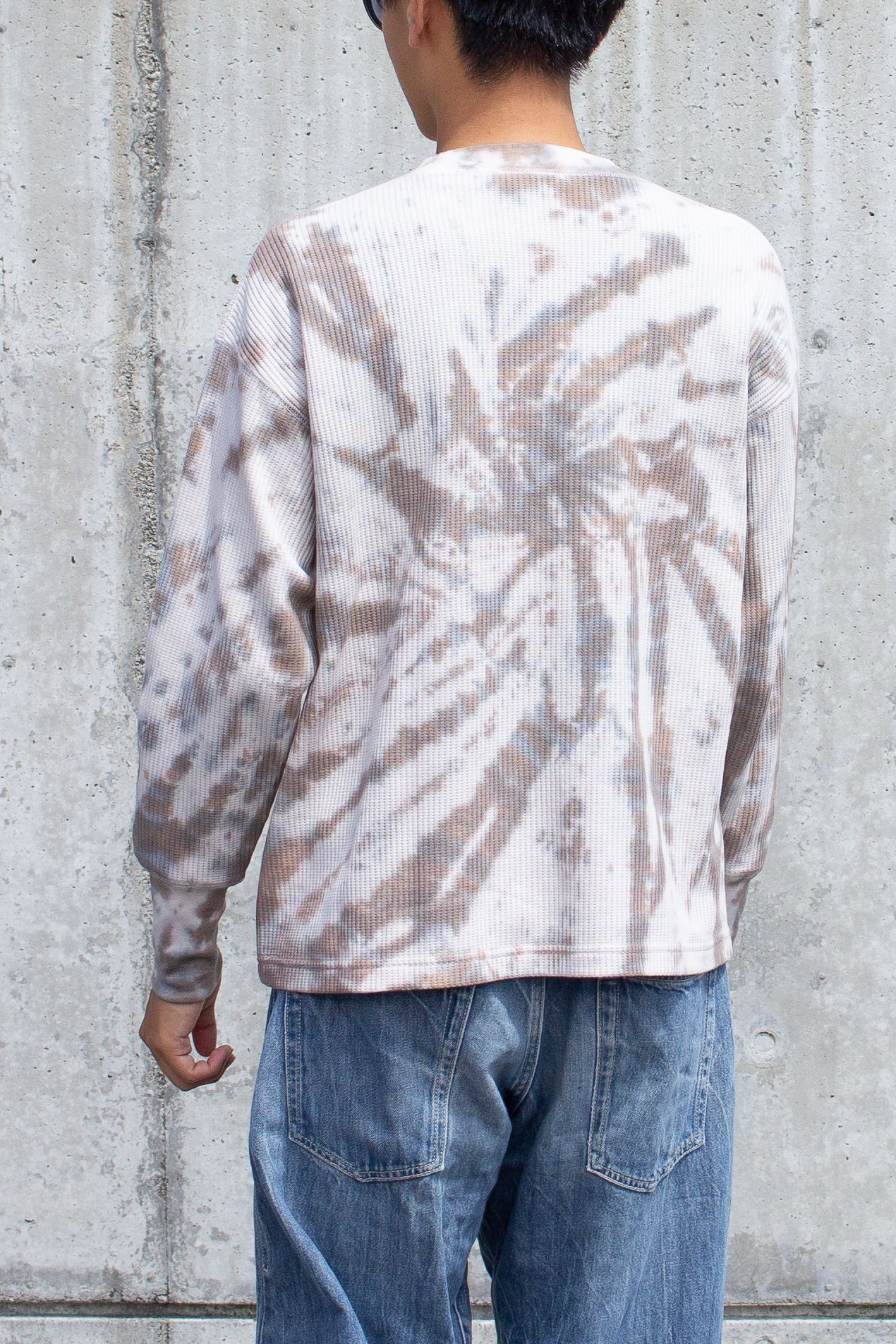 tie-dye thermal longsleeve Tee / タイダイサーマルロンTee