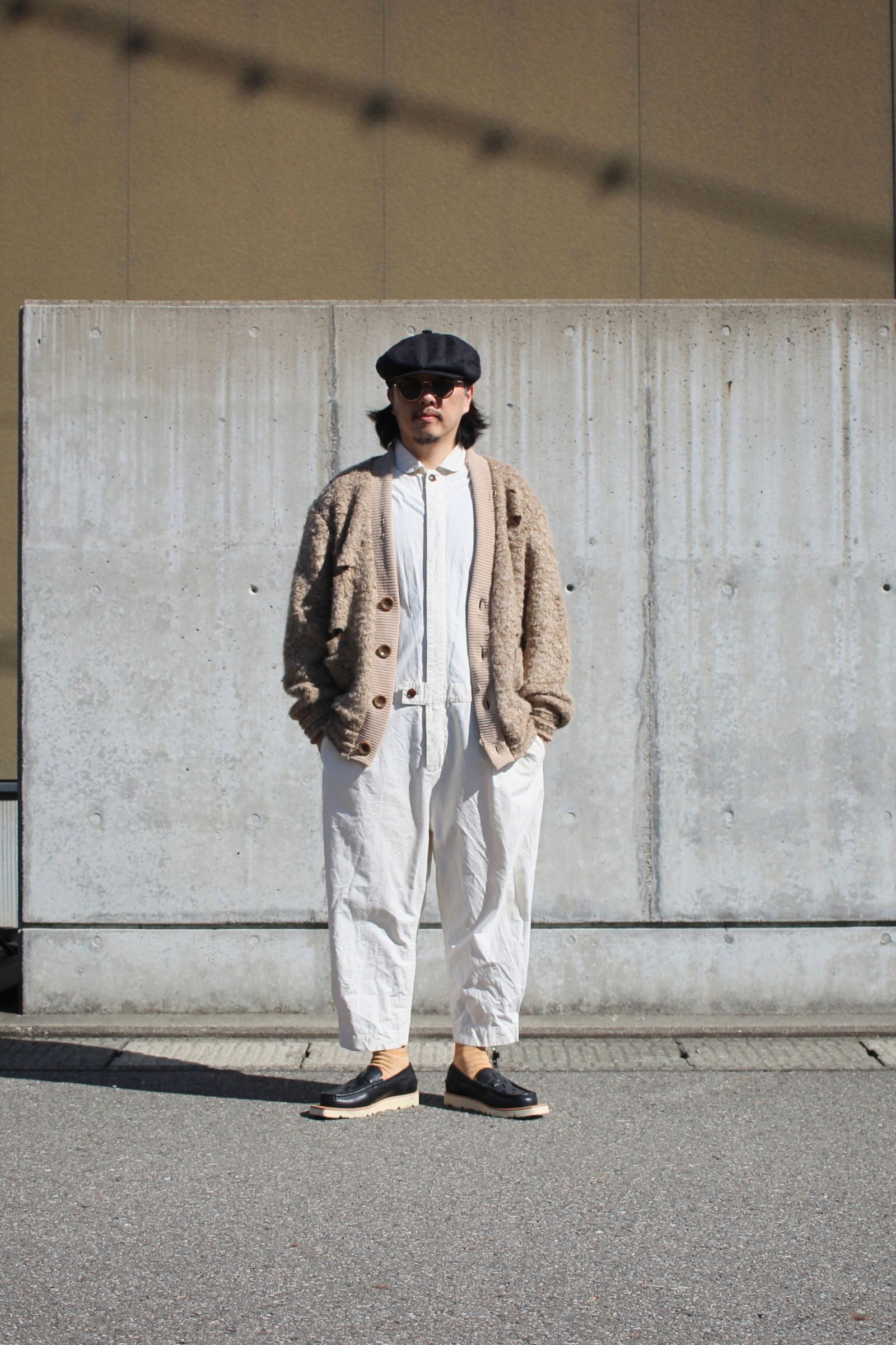 Loop tweed cardigan / ループツイードカーディガン - BEIGE