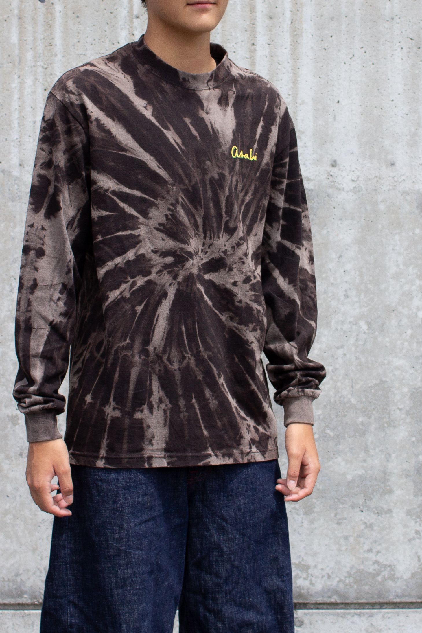Discharge dye long sleeve Tshirt / タイダイロンTee