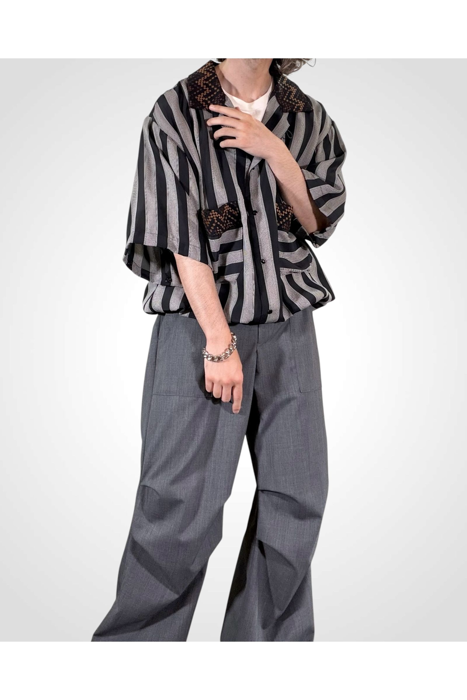 GOODFELLAS-SH / グッドフェローズシャツ : 開襟シャツ - BLACK