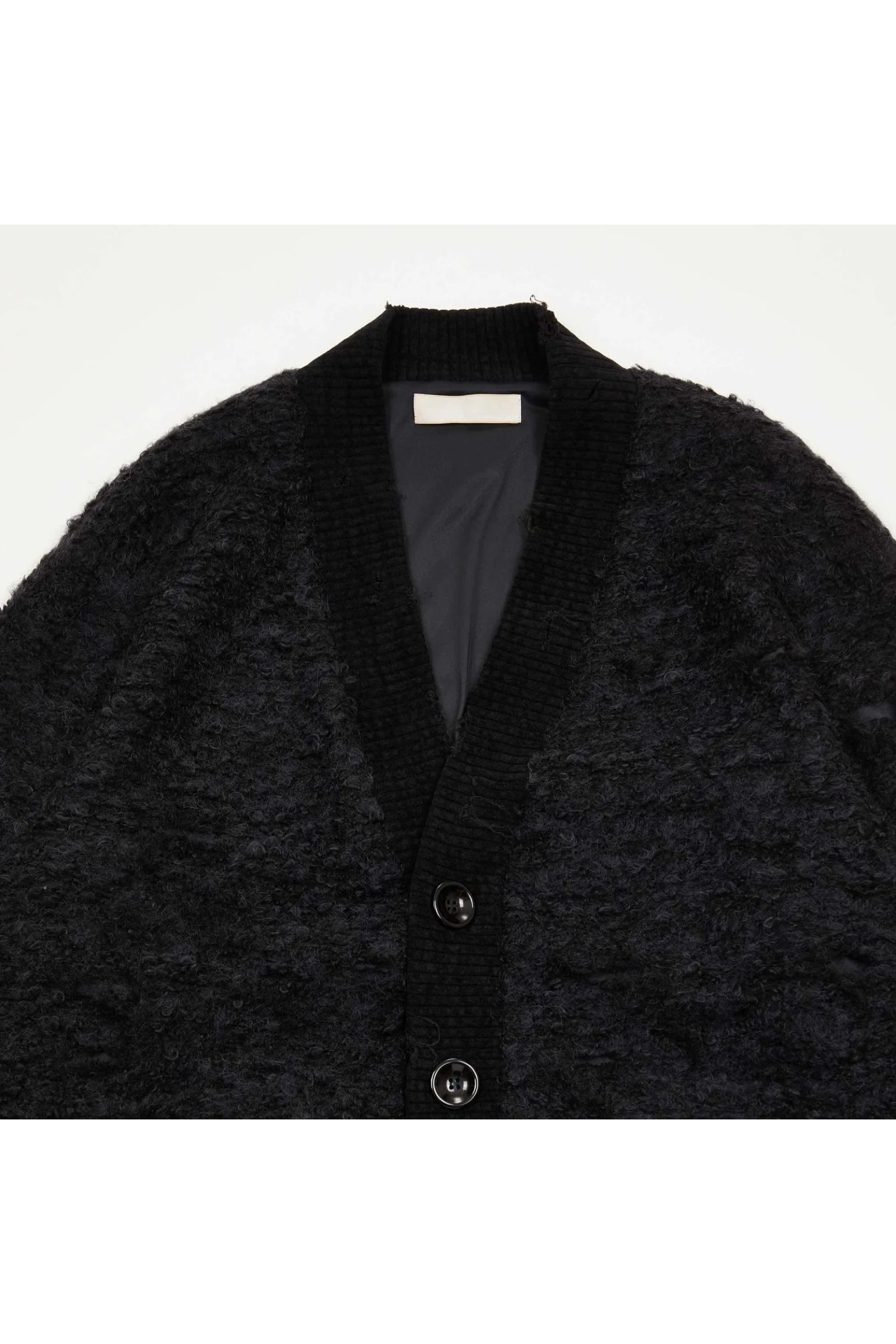 Loop tweed cardigan / ループツイードカーディガン - BLACK