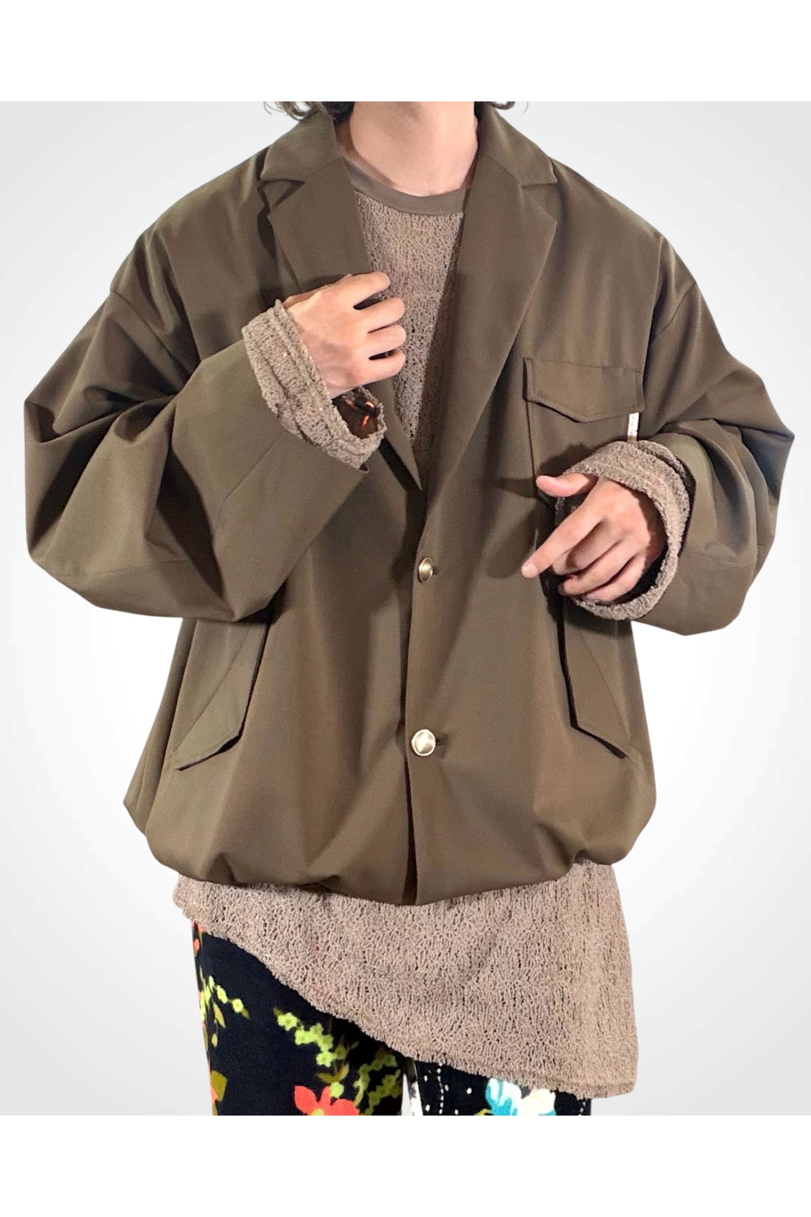 UTILITY FORMAL-JK / ユーティリティフォーマルジャケット : ラペルドジャケット - KHAKI