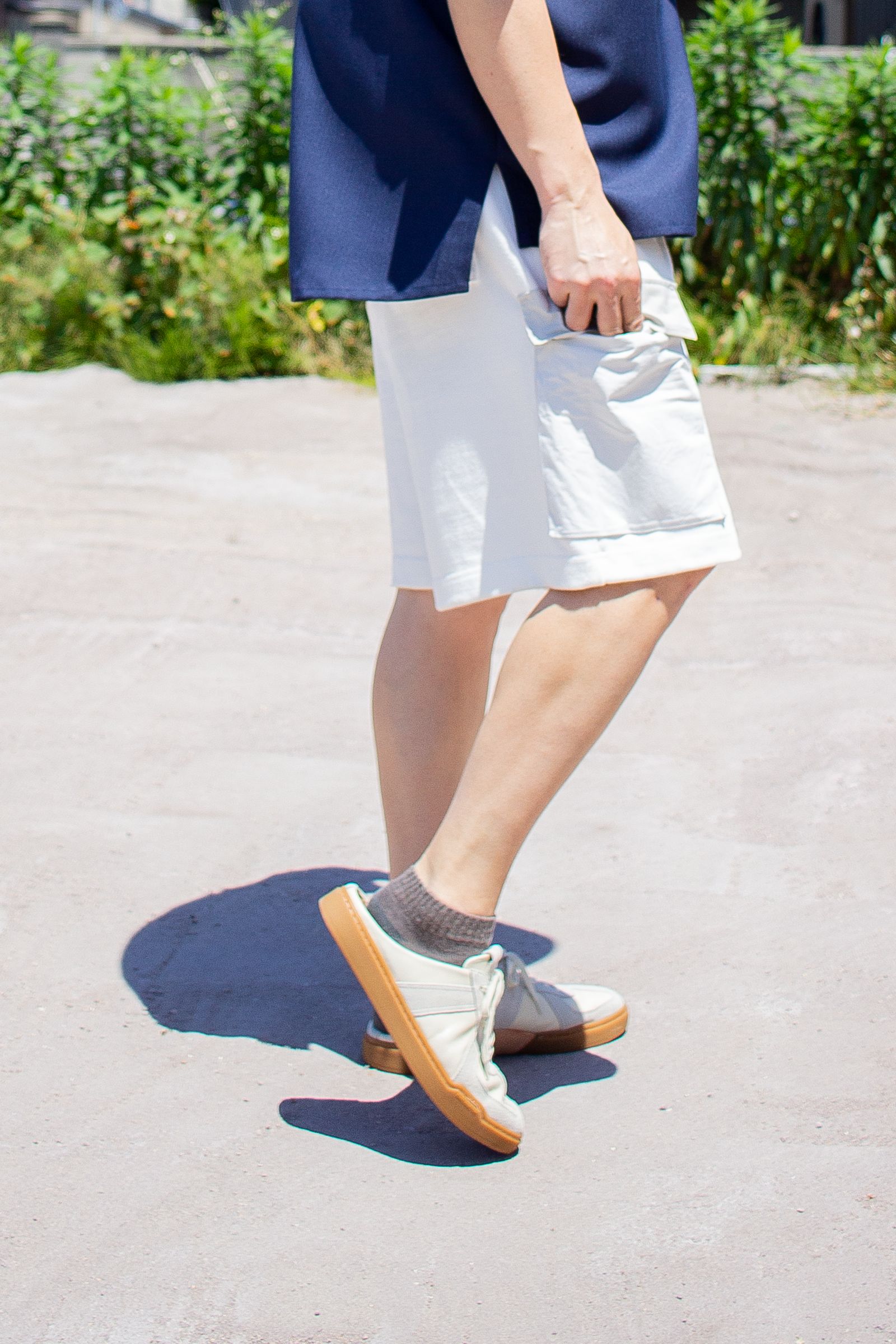 今日のコーデ☀️ [ meagratia + RYU + COTTON PAN + FOOT INDUSTRY ]