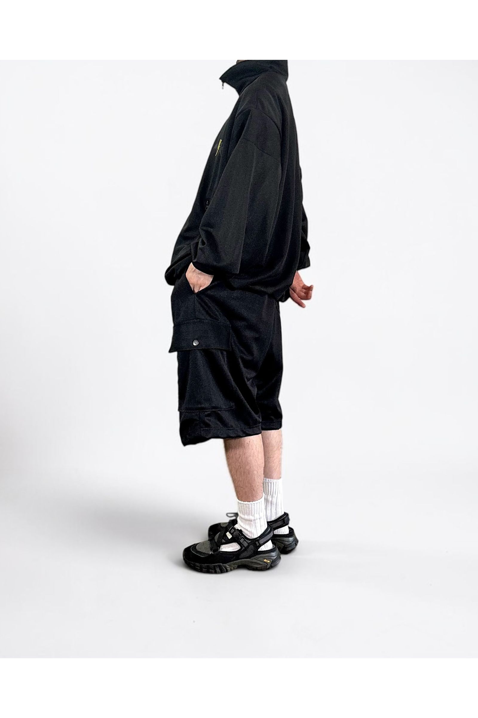 RODMAN-SHORTS / ロッドマン ショーツ : ジャージハーフパンツ - BLACK