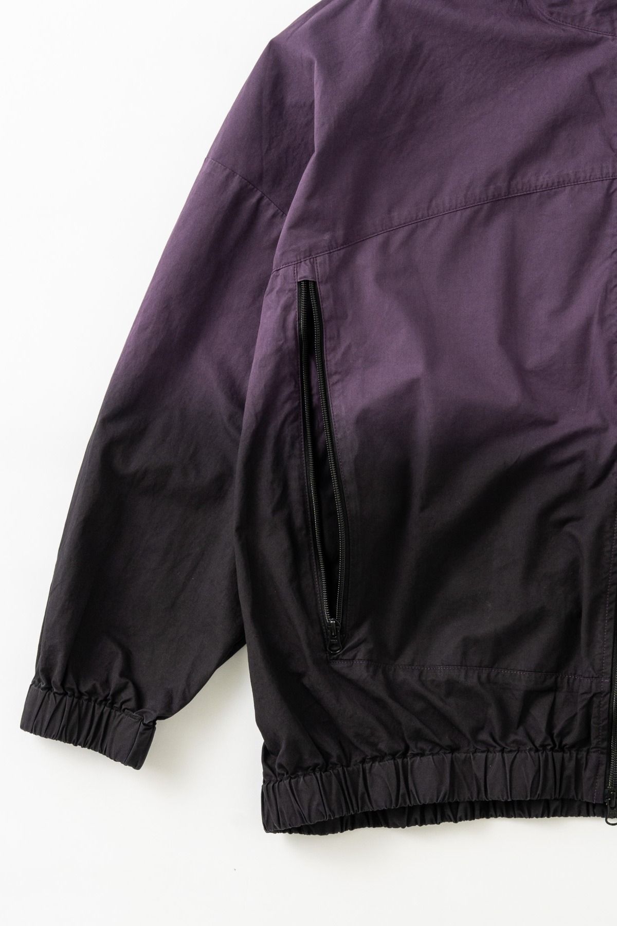 VILLON / STEP DYEING JACKET グラデーション染めトラックジャケット - PURPLE
