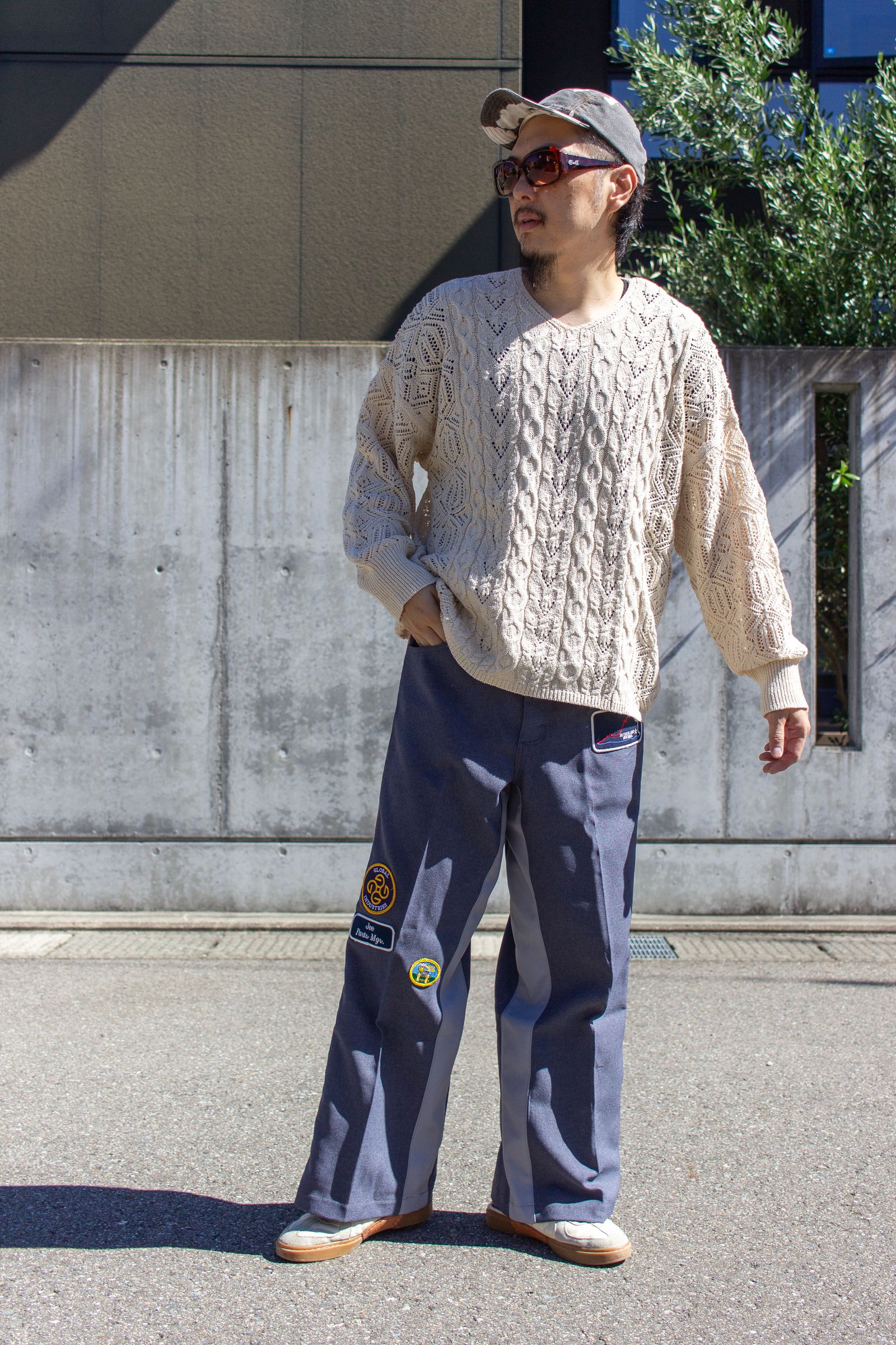 リメイクパンツ : WOVEN-PT / ウーブンパンツ - グレー