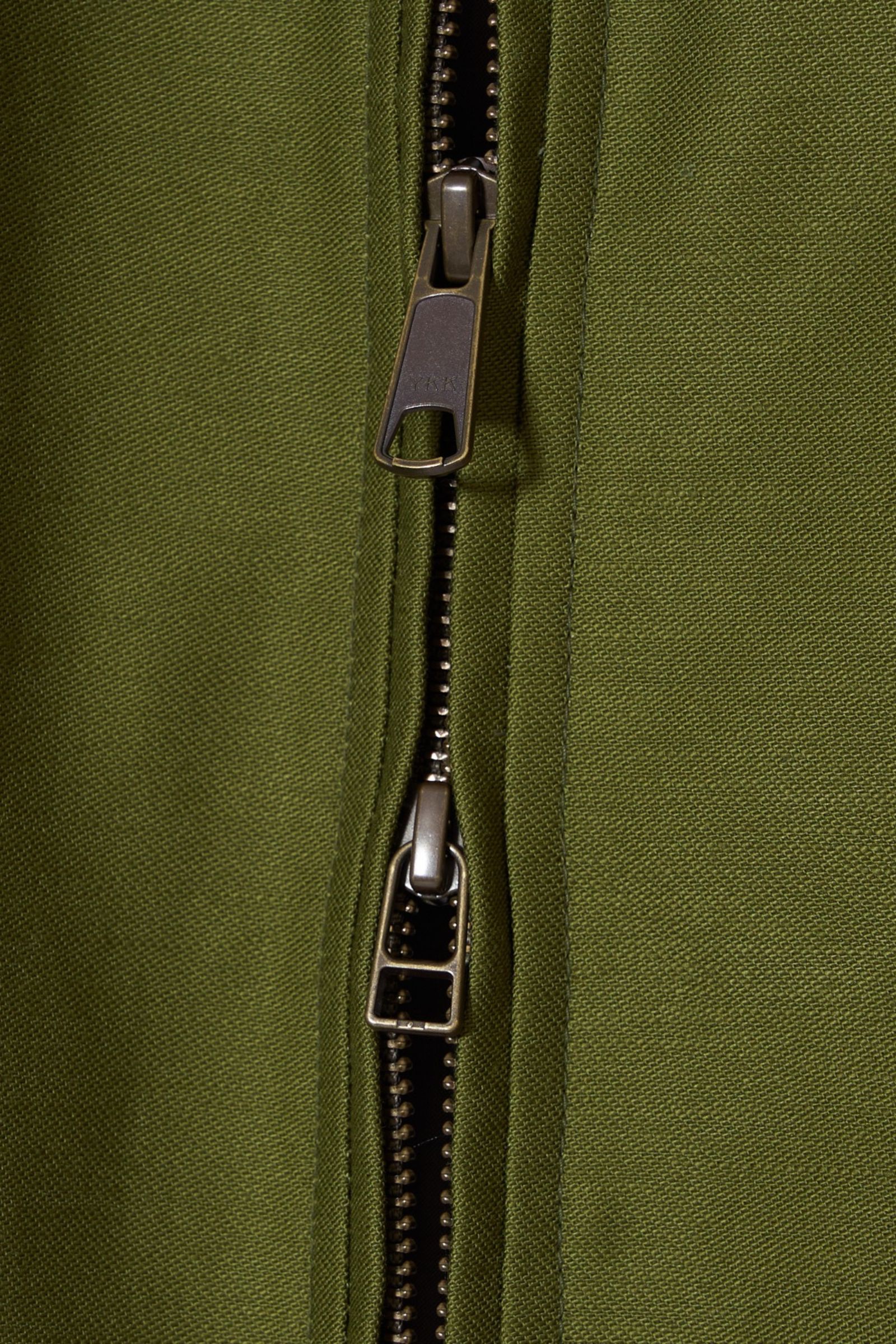 MA-1ブルゾン : Military satin fringe BL / ミリタリーサテンフリンジブルゾン - khaki