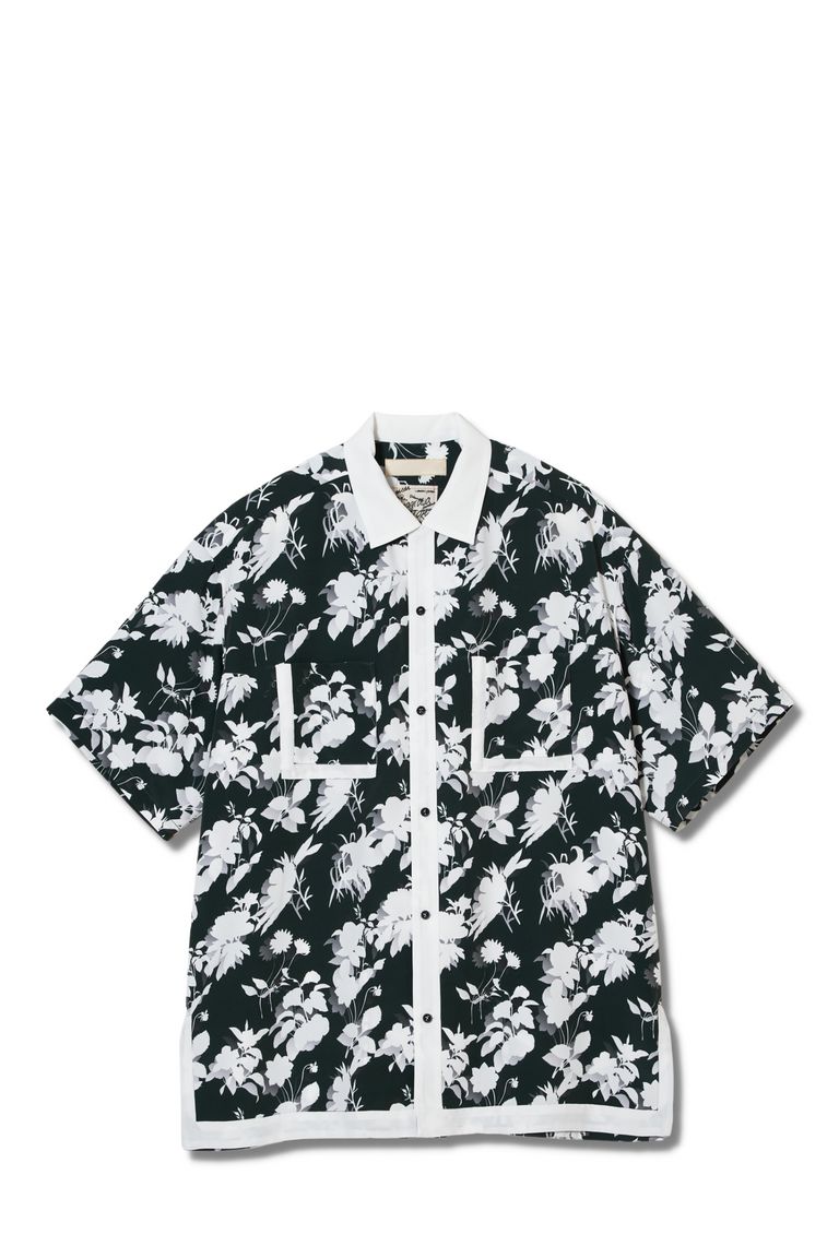 meagratia - 半袖シャツ : Floral pattern S/S SH / フローラルパターン