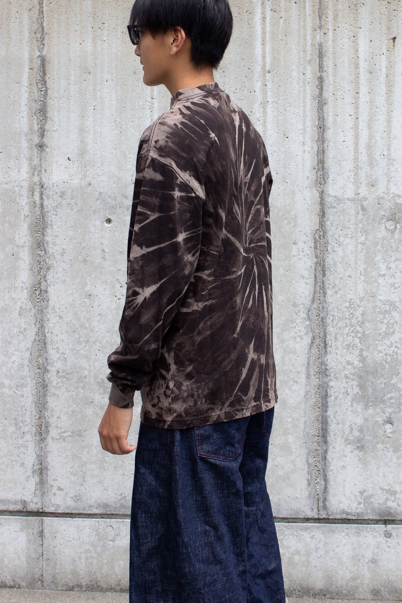 Discharge dye long sleeve Tshirt / タイダイロンTee