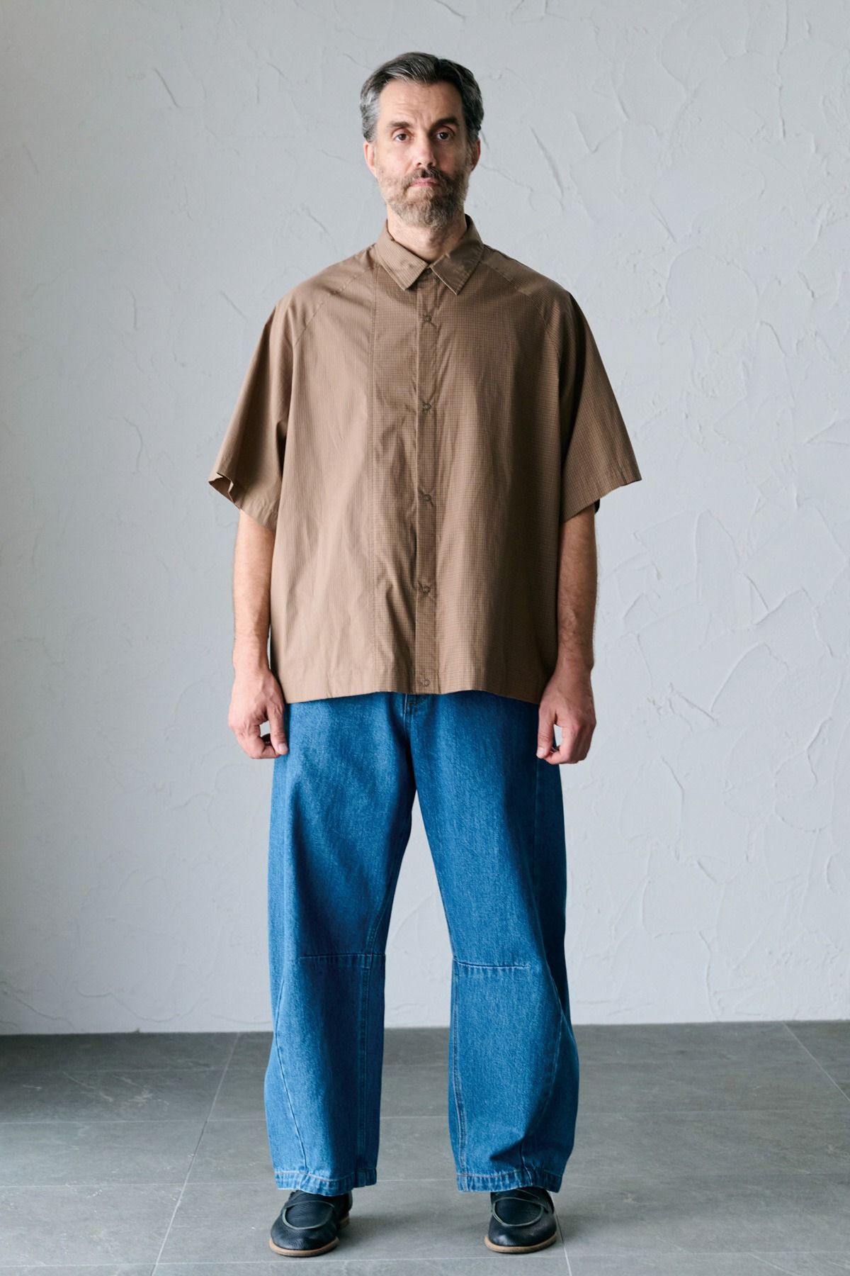 BURROUGHS / CRAZY SS SHIRT 半袖シャツ - BROWN
