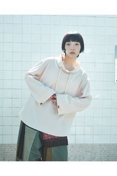 FISHERMAN-SWAET / フィッシャーマン スウェット : モックネックプルオーバー - BEIGE