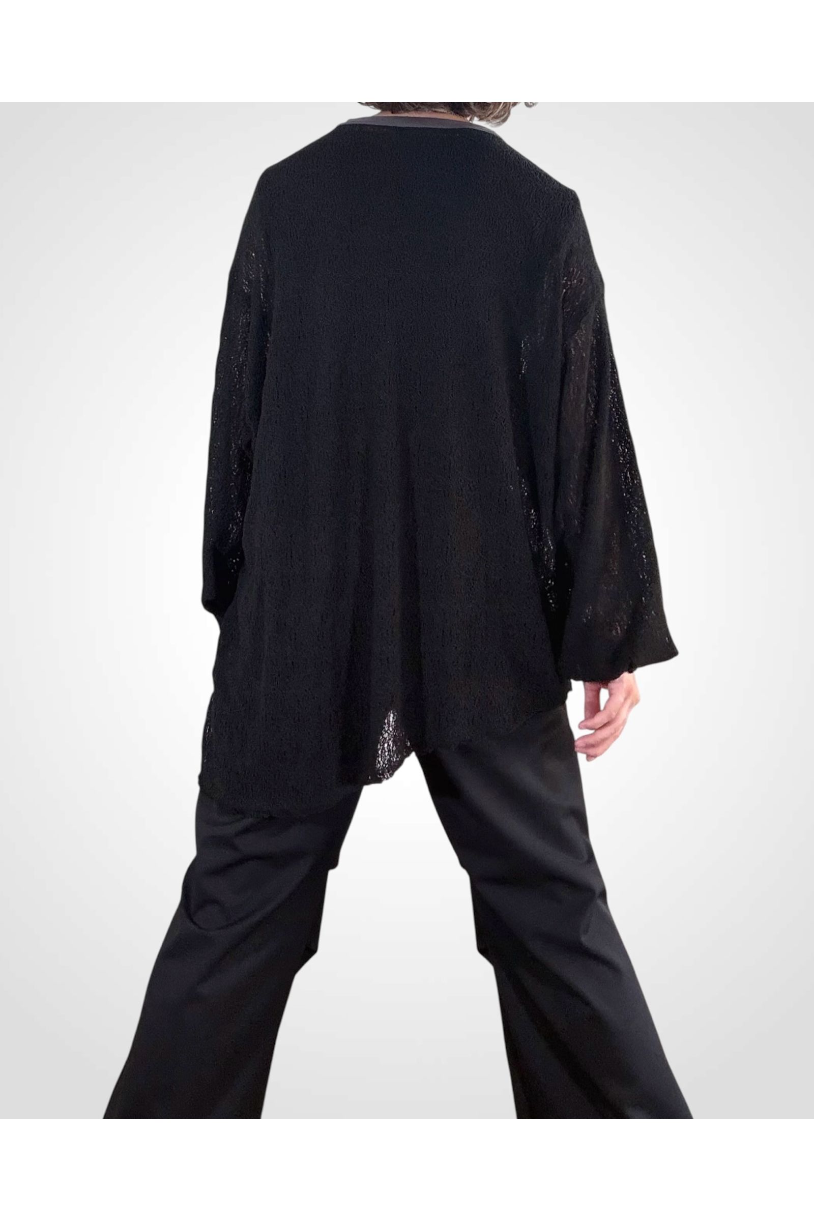 PISTOLS-L/TEE / ピストルズ ロングスリーブTシャツ : アシンメトリープルオーバー - BLACK