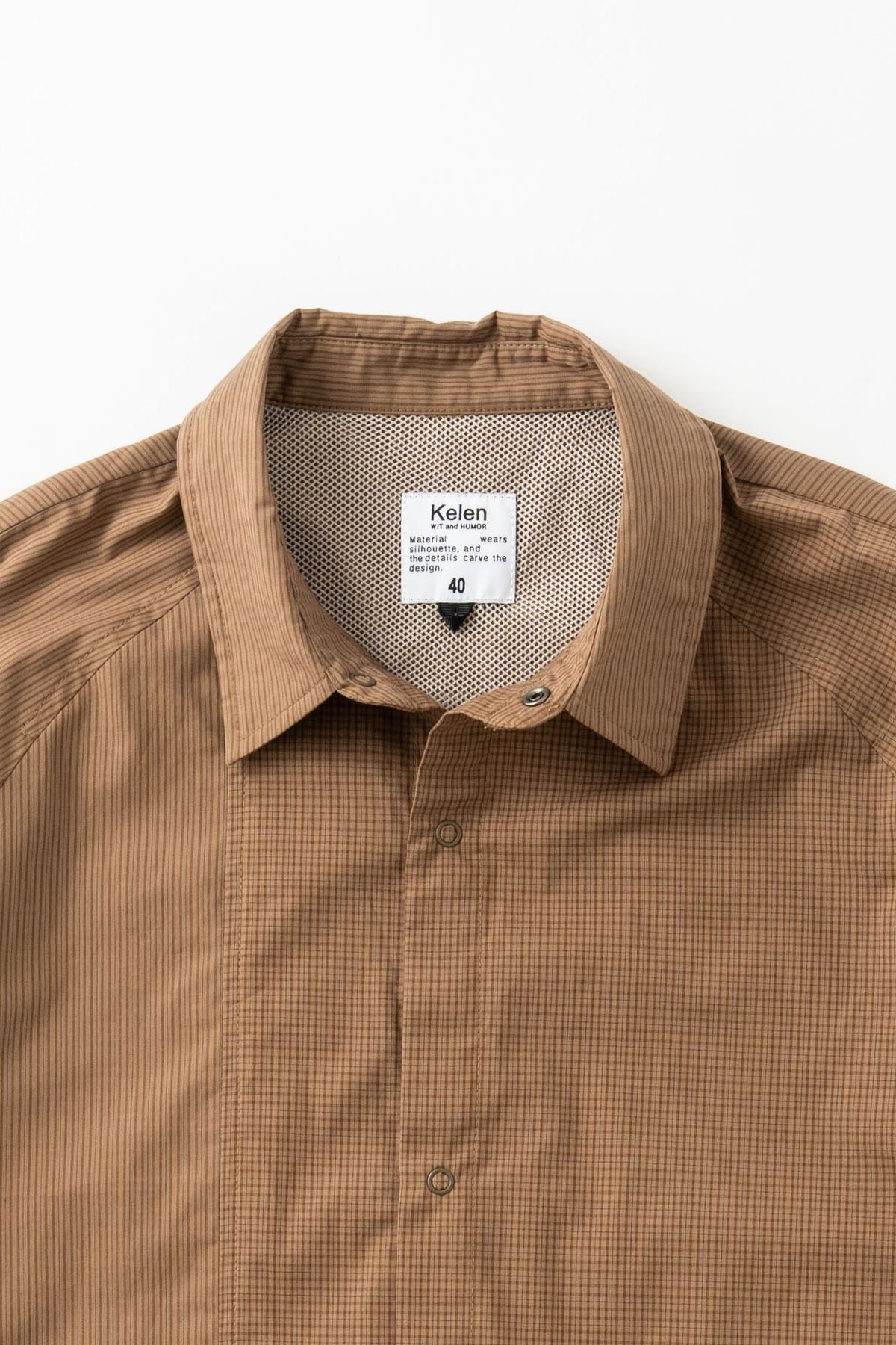 BURROUGHS / CRAZY SS SHIRT 半袖シャツ - BROWN