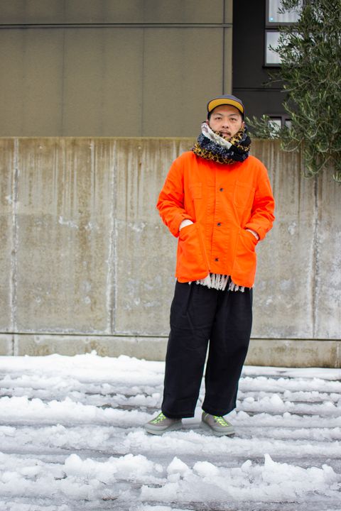 首元あったかコーデ『VOO + meagratia + masterkey + roundabout + COTTON PAN』