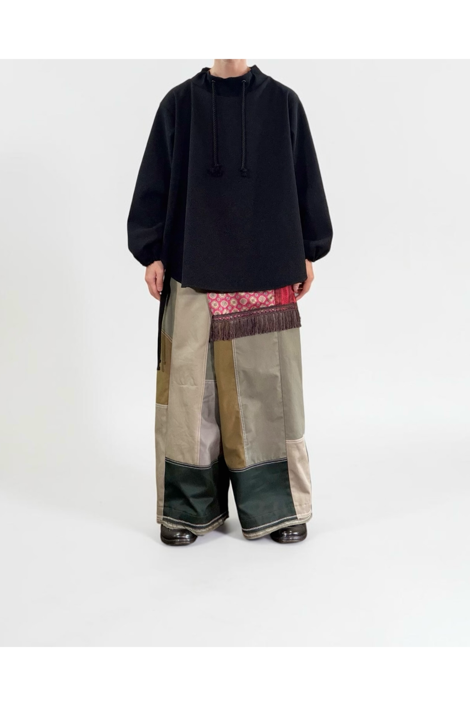 FISHERMAN-SWAET / フィッシャーマン スウェット : モックネックプルオーバー - BLACK
