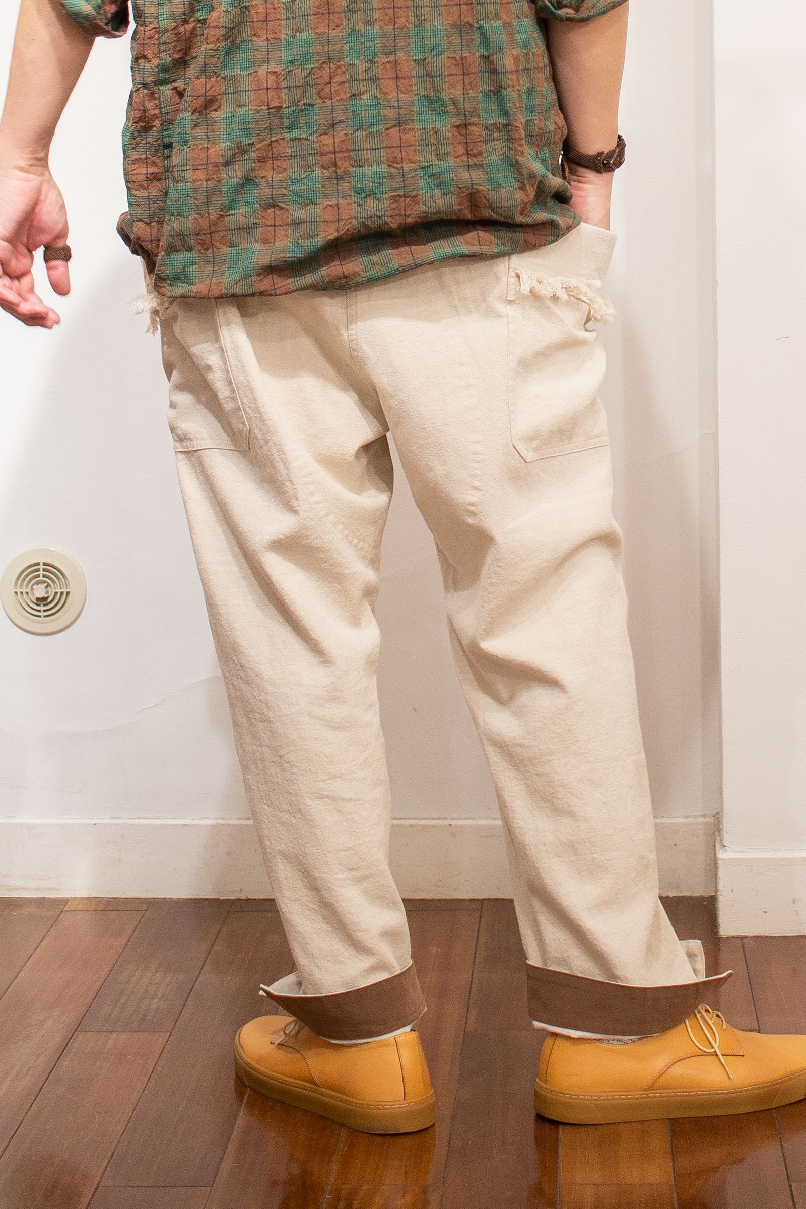 イージーパンツ : FRINGE GARDENER TROUSER / フリンジガーデナートラウザー "SITAR" - キナリ