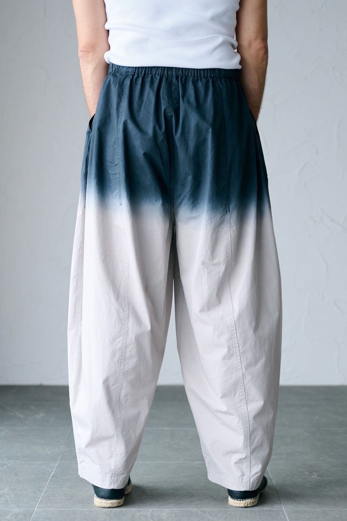 RAOUL / STEP DYEING PANT グラデーション染めトラウザー - LIGHTGRAY