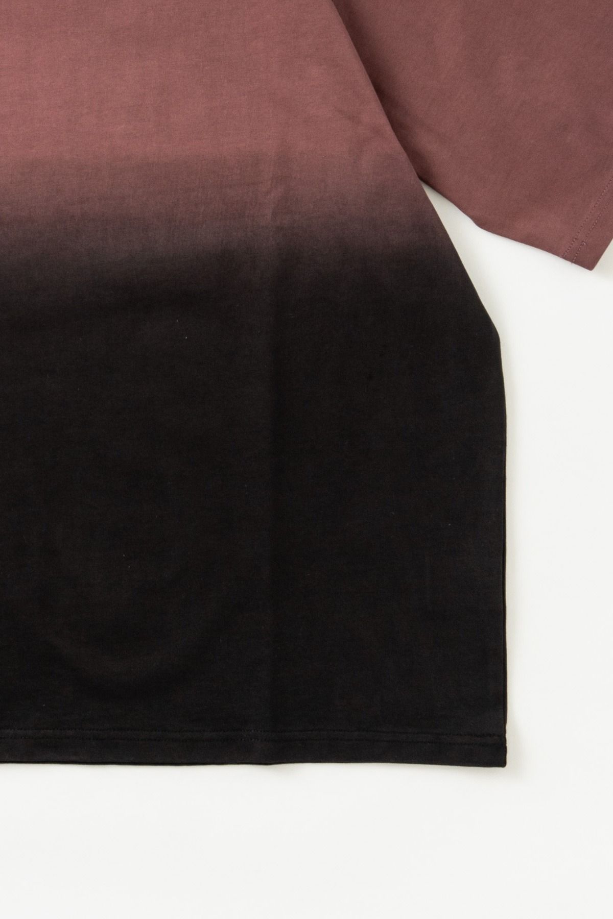 PABLO / STEP DYEING TOP グラデーション染めTシャツ - SMOKEPINK