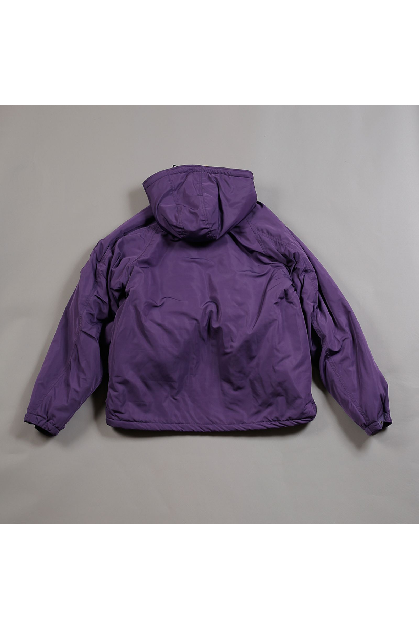 中綿ジャケット  : BIG POCKET HOODED PUFF JACKET "HYATT PUFF" / ビッグポケットフーデッドパフジャケット - パープル