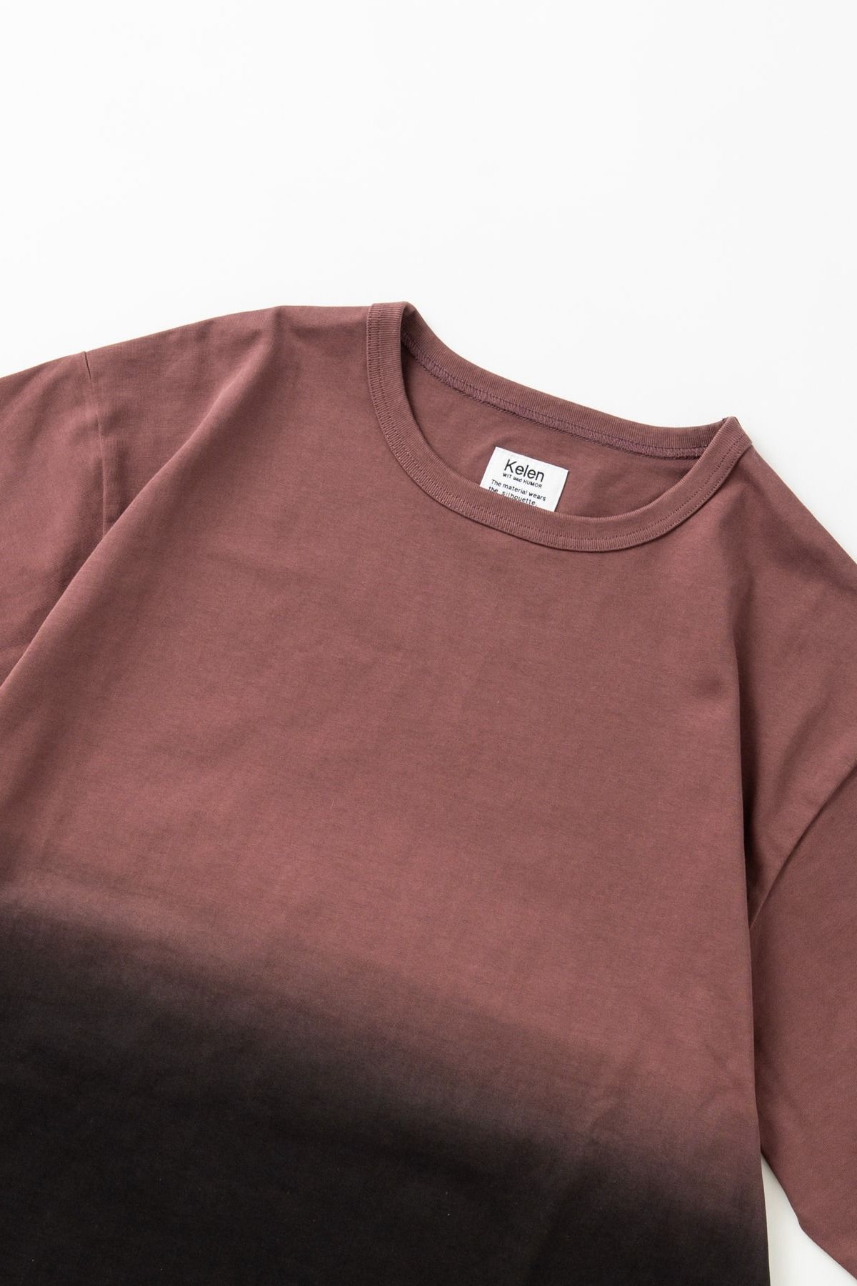 PABLO / STEP DYEING TOP グラデーション染めTシャツ - SMOKEPINK