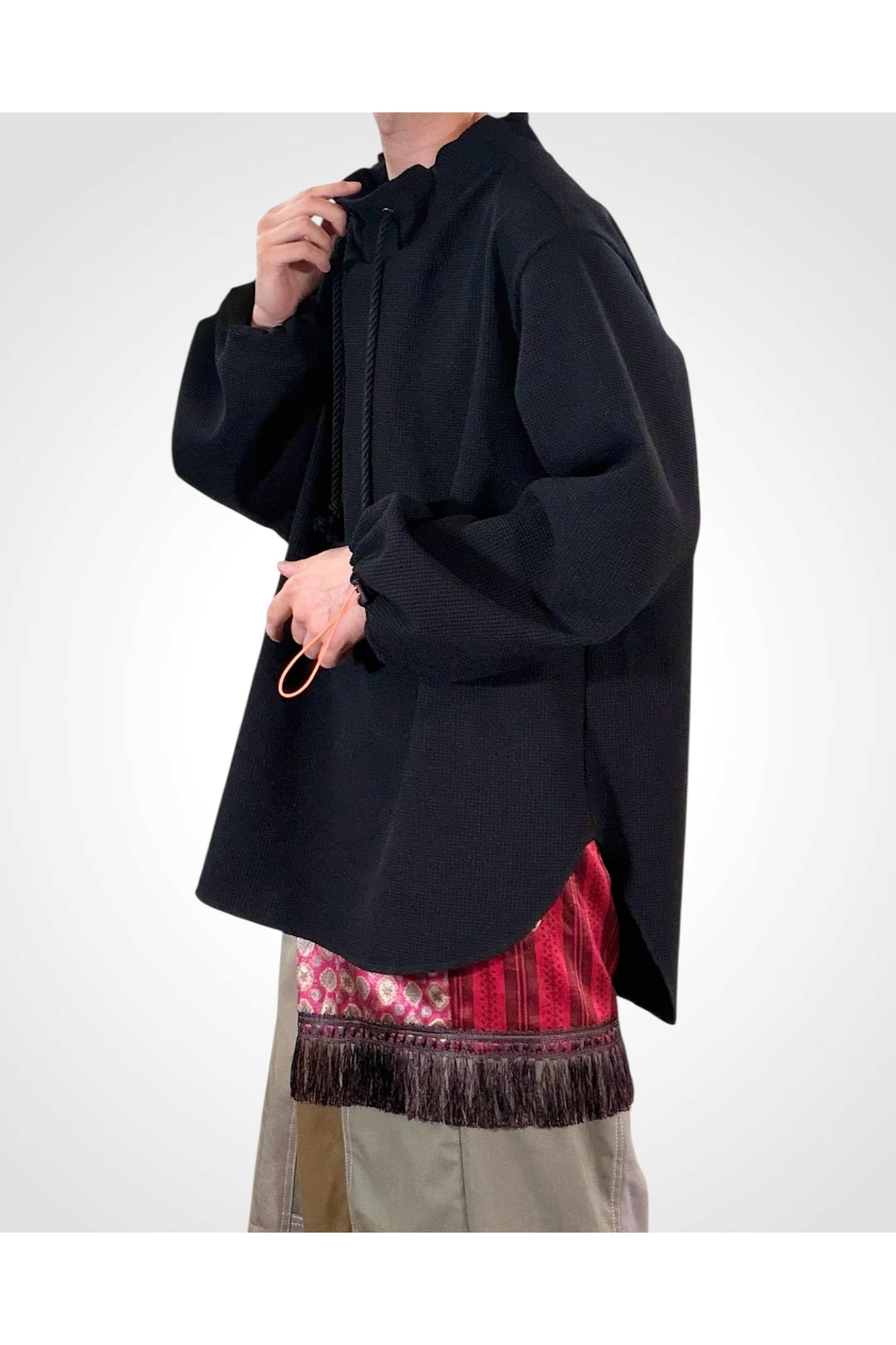 FISHERMAN-SWAET / フィッシャーマン スウェット : モックネックプルオーバー - BLACK