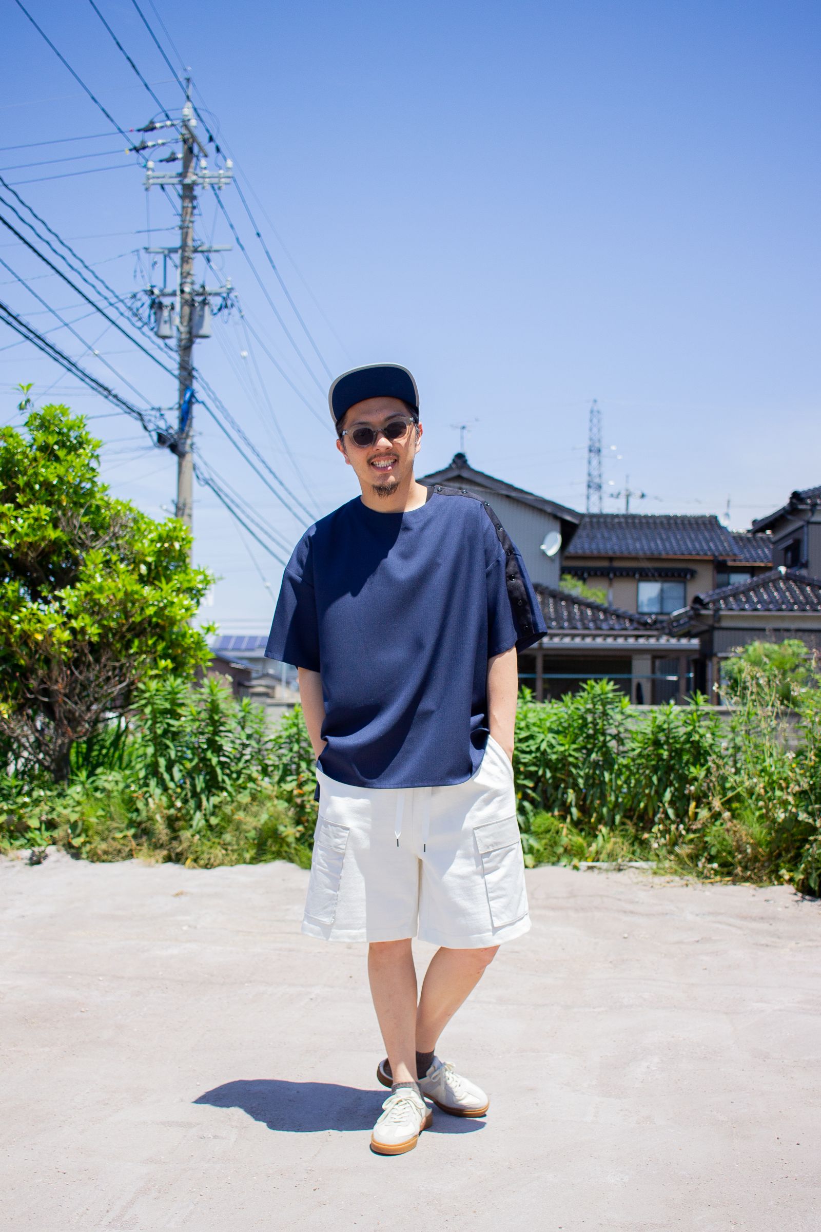 今日のコーデ☀️ [ meagratia + RYU + COTTON PAN + FOOT INDUSTRY ]