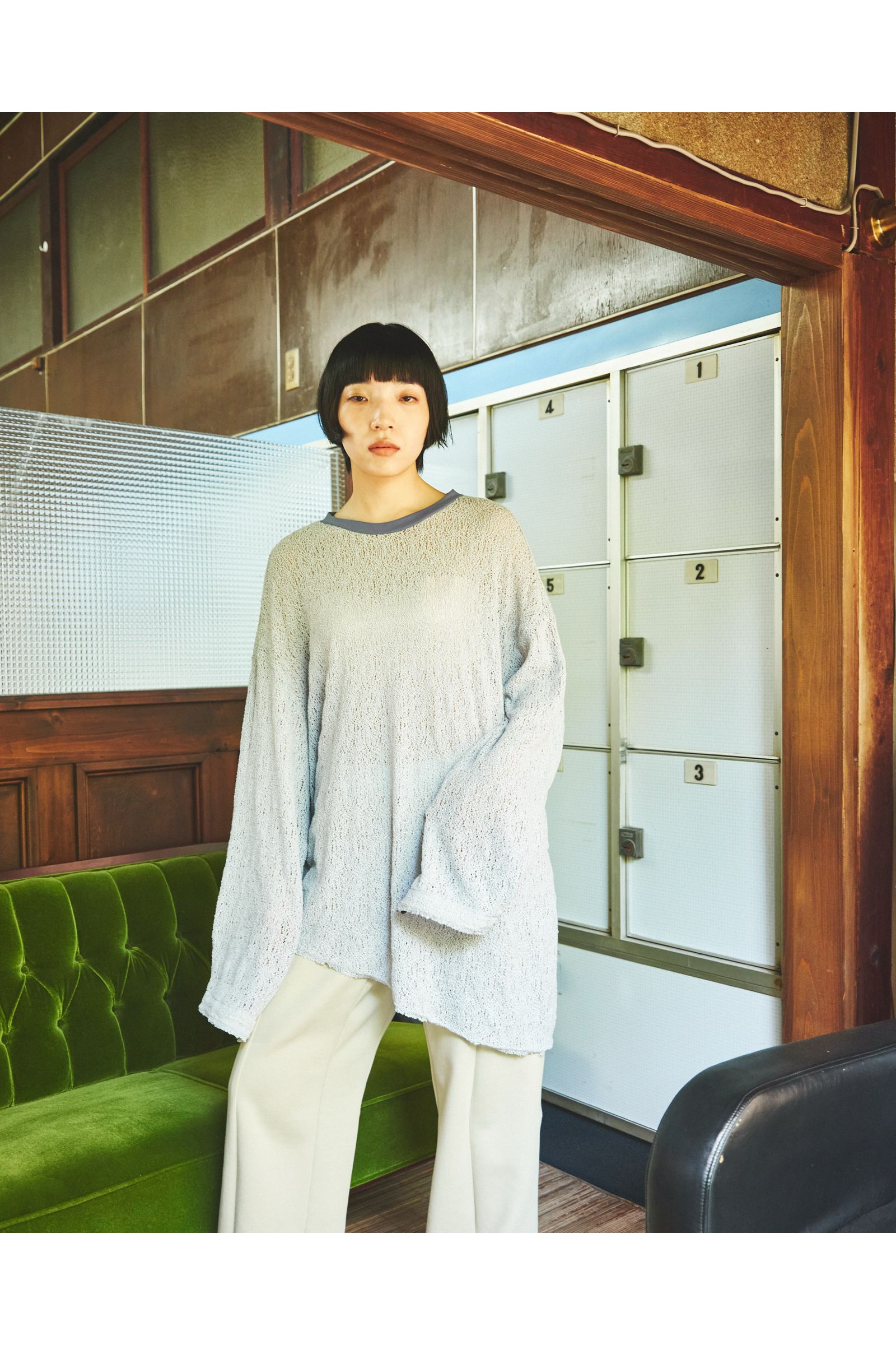 PISTOLS-L/TEE / ピストルズ ロングスリーブTシャツ : アシンメトリープルオーバー - BLUE