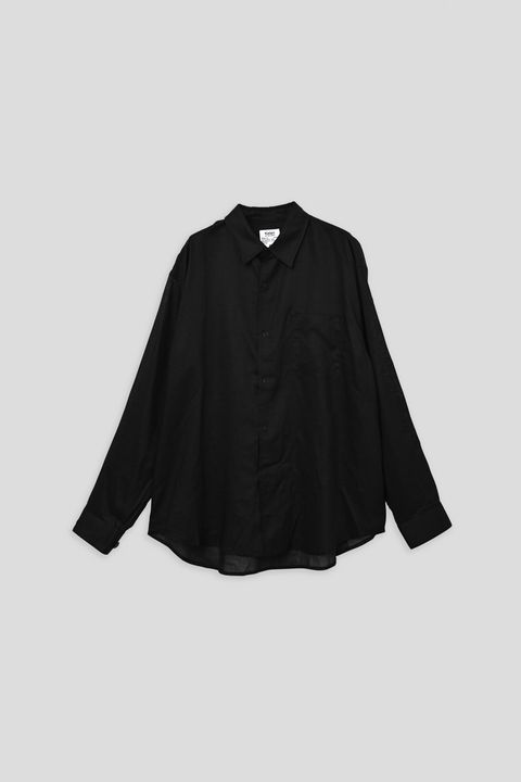 FRIESZ / LINEN LS SHIRT リネン長袖シャツ - BLACK