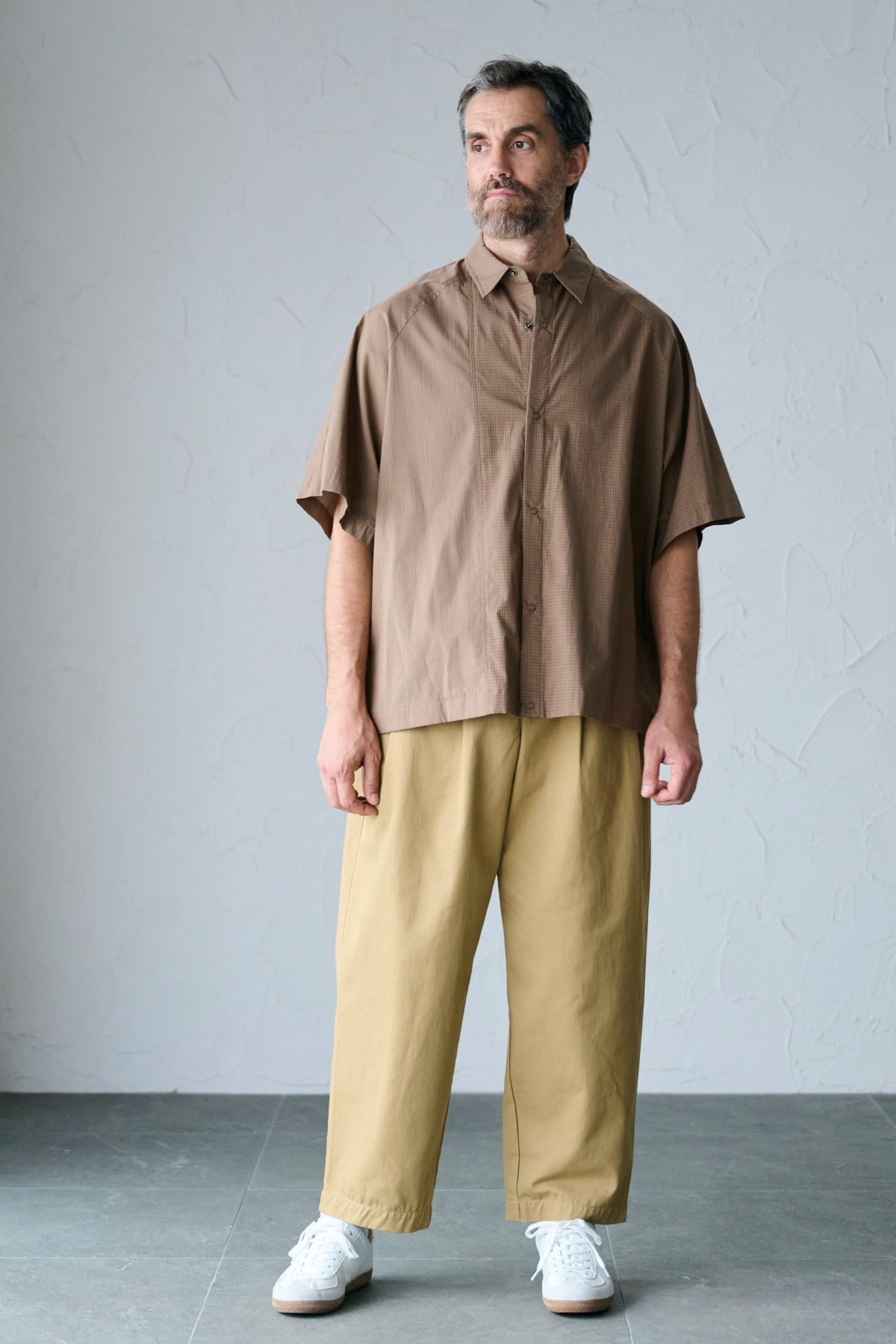 BURROUGHS / CRAZY SS SHIRT 半袖シャツ - BROWN