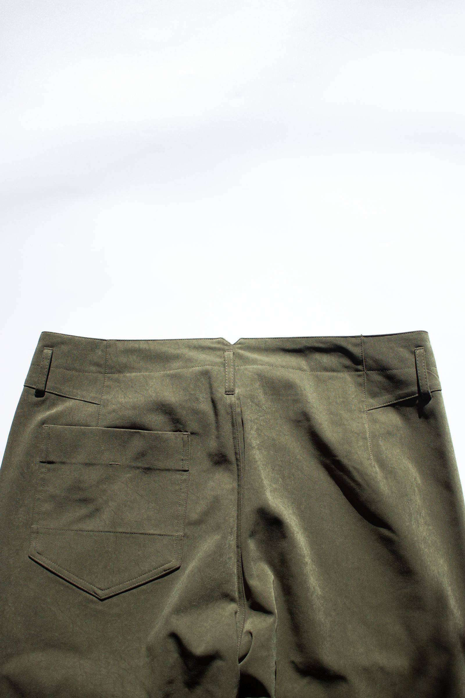 VEAGAN SUEDE TROUSERS  / ヴィーガンスエードトラウザーズ "MCADAM" - KHAKI