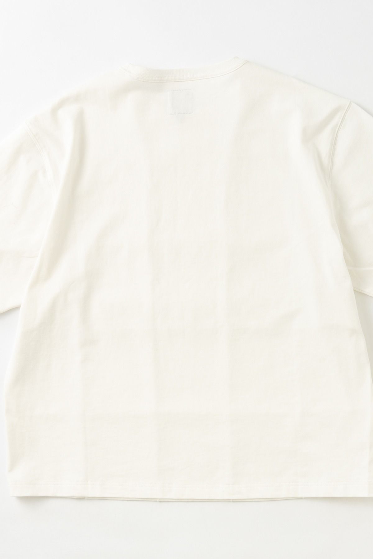 VINCENT / BLOCK STITCH TOP コットンジャージーTシャツ - OFFWHITE