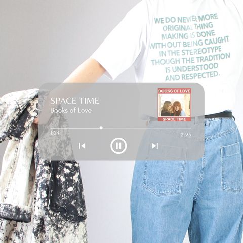 少し野暮ったさをプラスして【BGM : Books of Love - SPACE TIME】