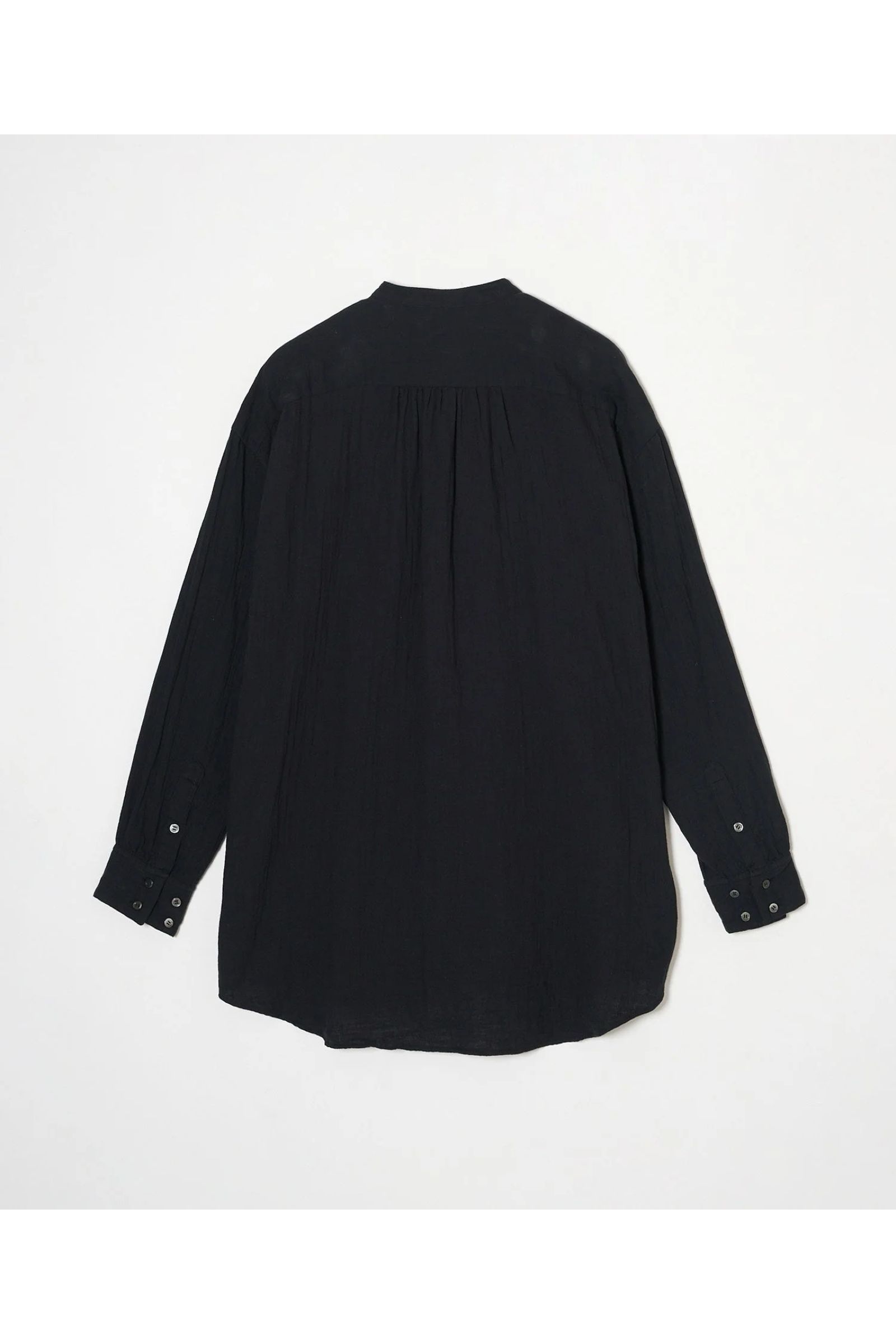 Gauze dress shirt / ガーゼドレスシャツ - BLACK