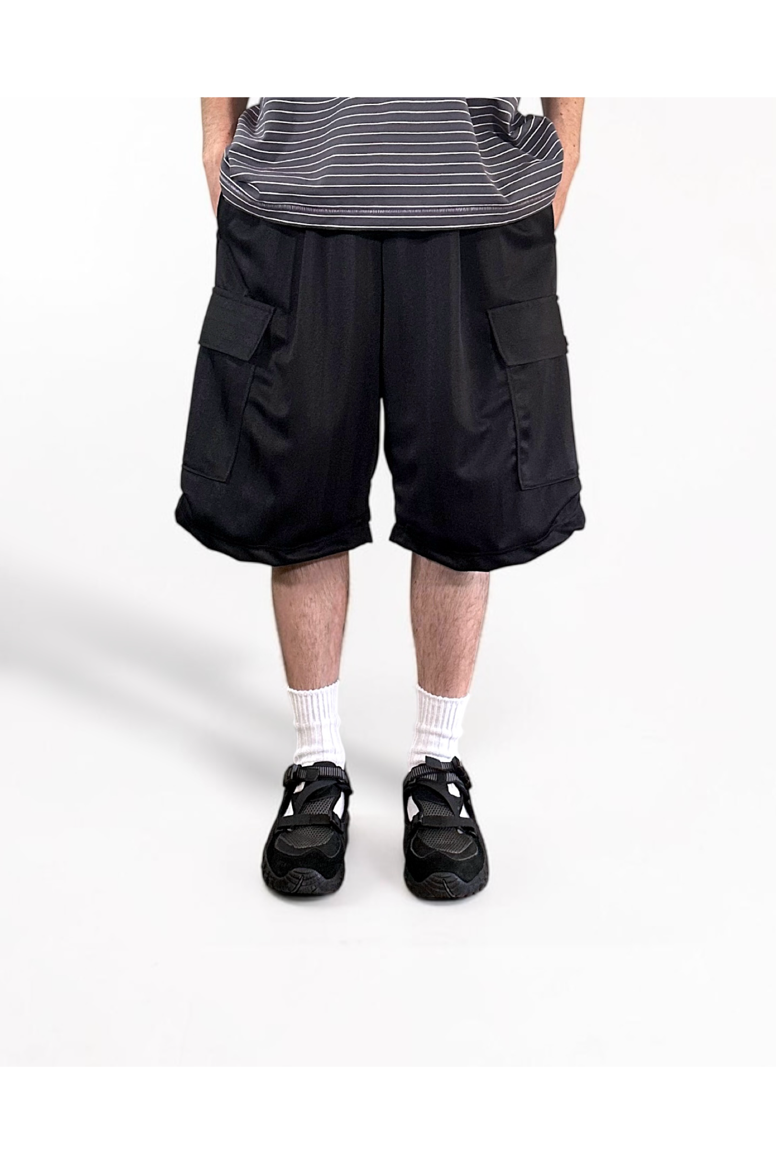 RODMAN-SHORTS / ロッドマン ショーツ : ジャージハーフパンツ - BLACK