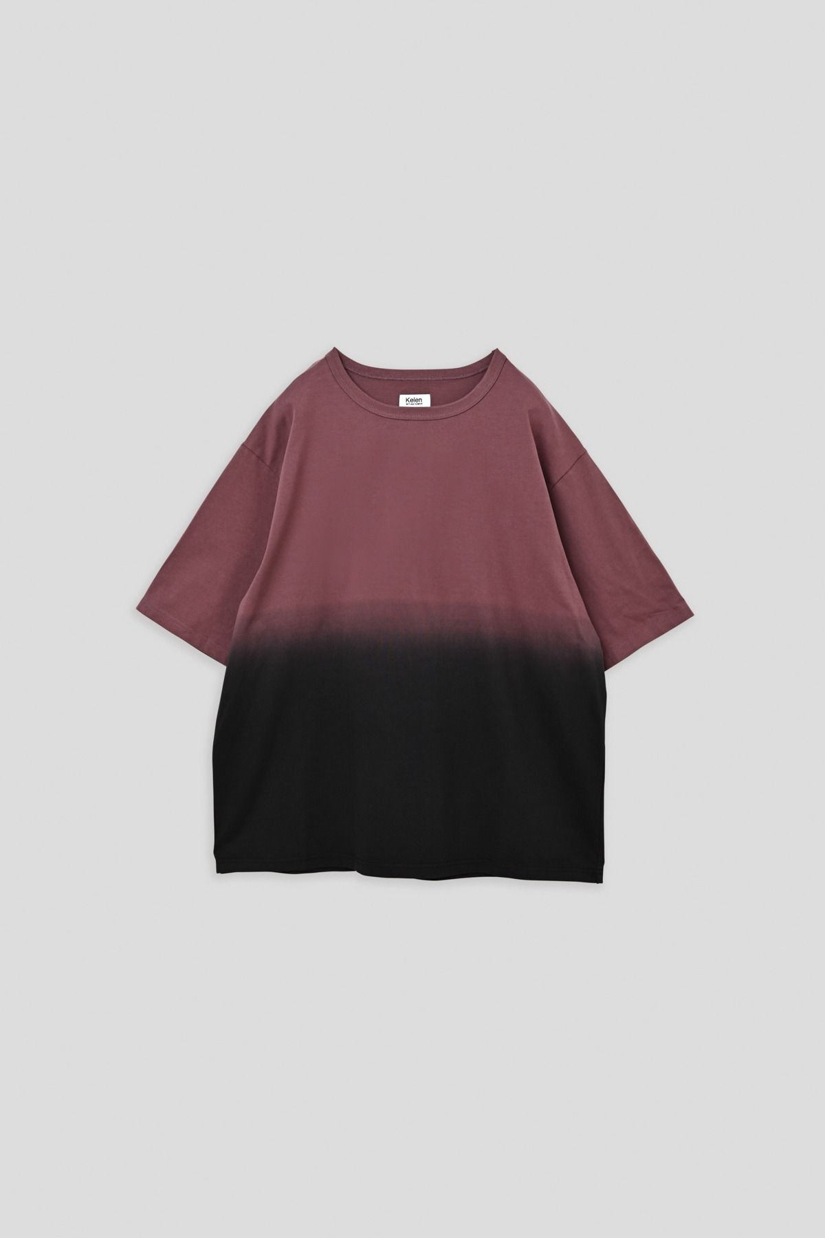 PABLO / STEP DYEING TOP グラデーション染めTシャツ - SMOKEPINK